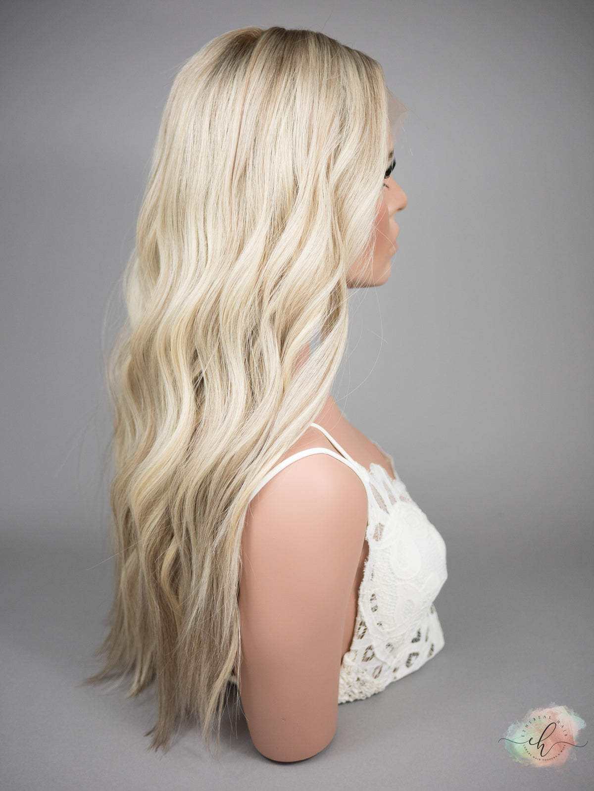 “BIANCA" Premium Wig: Lace Top, Sz. M, 25"