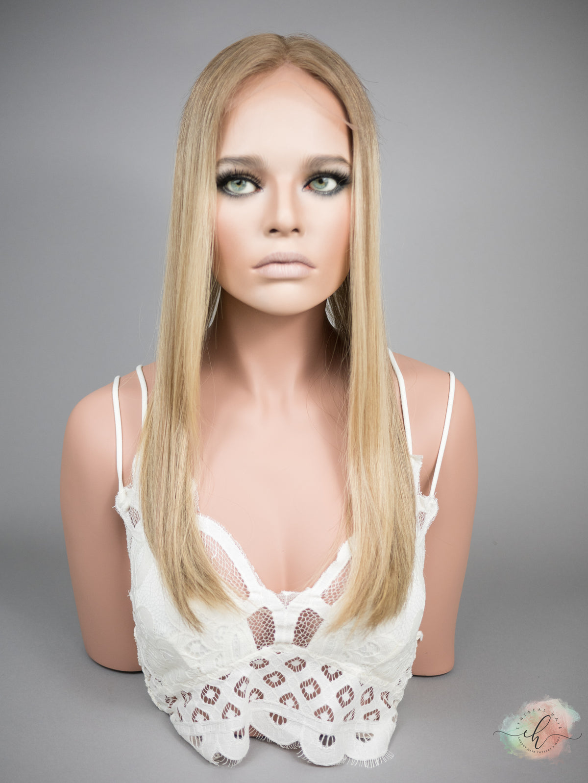 “VEE&quot; Premium Topper: Lace Top, 8x8, 21&quot;