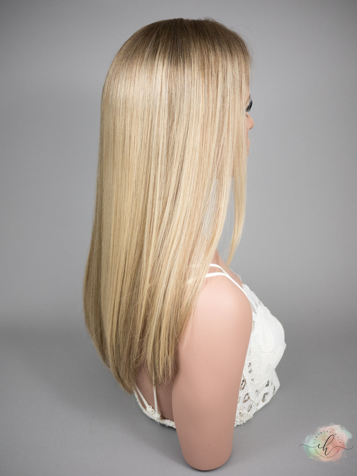 “VEE&quot; Premium Topper: Lace Top, 8x8, 21&quot;