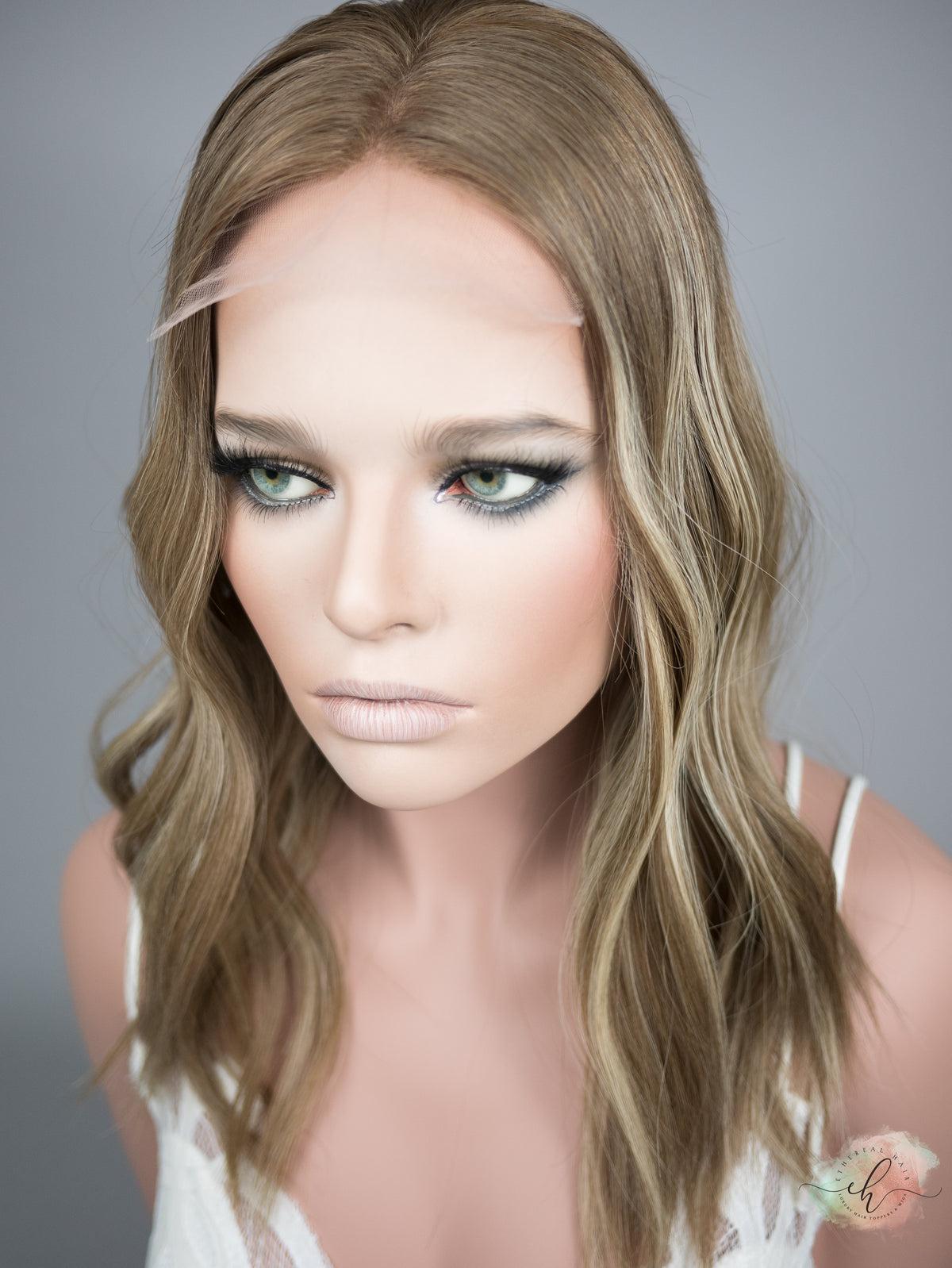 “AUBREE" Premium Topper: Lace Top, 8x8, 19"
