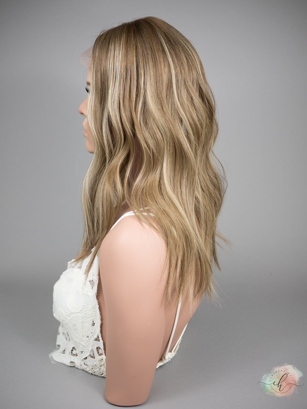 “AUBREE" Premium Topper: Lace Top, 8x8, 19"