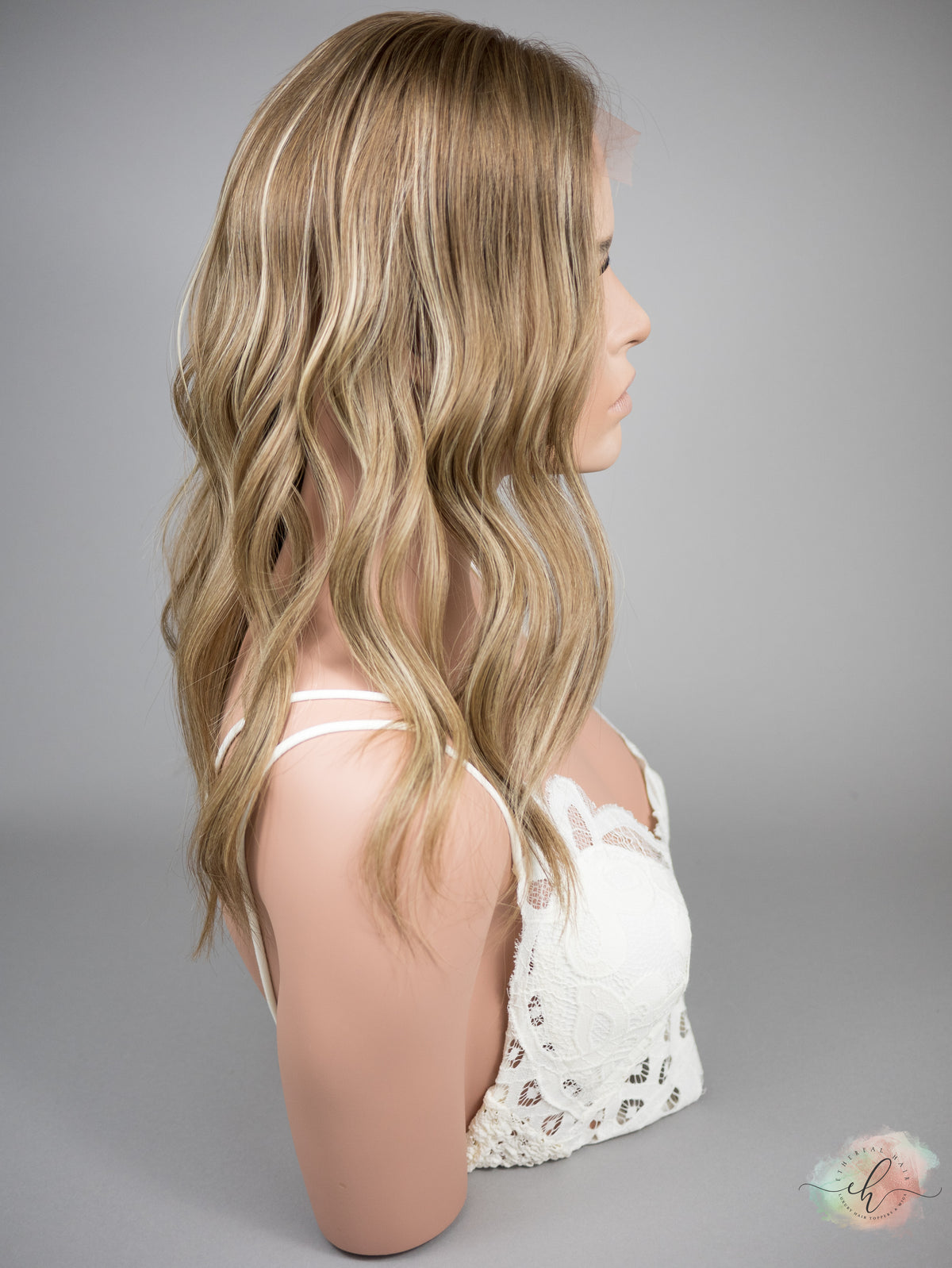 “AUBREE" Premium Topper: Lace Top, 8x8, 19"