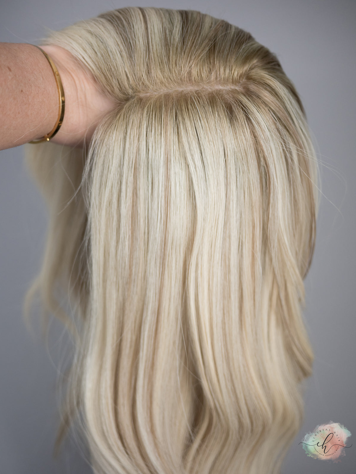 “BIANCA" Premium Wig: Silk Top Lace Front, Sz. L, 23"