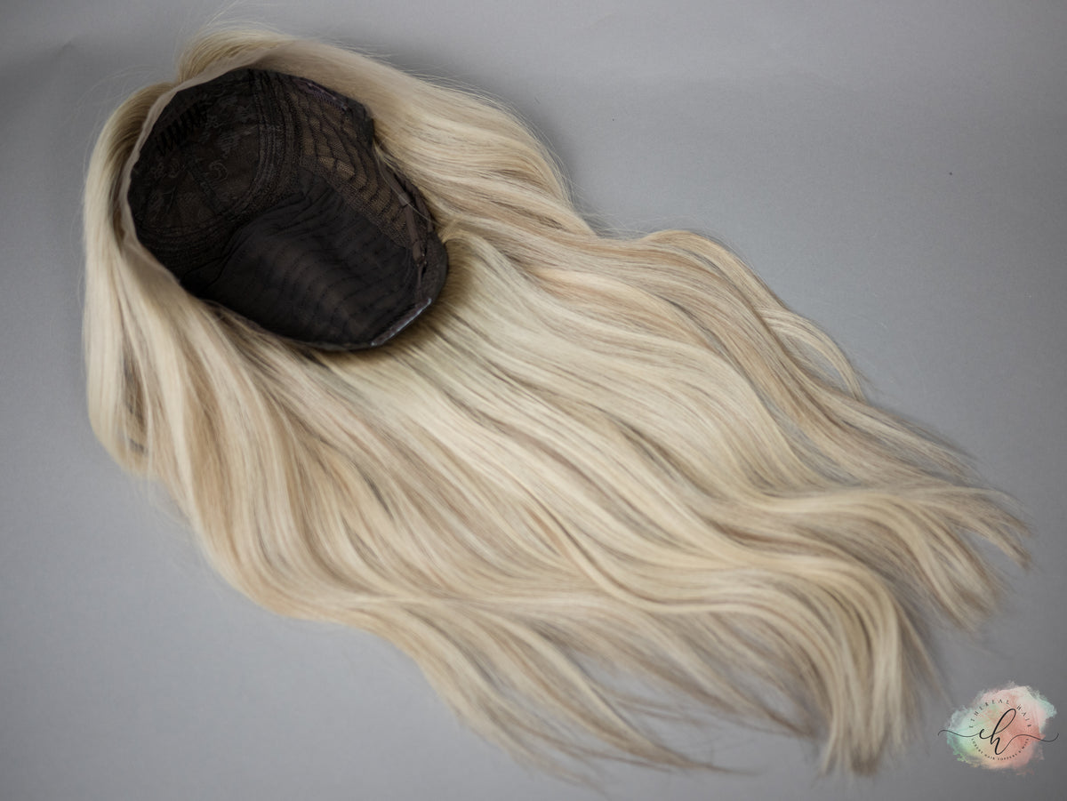 “BIANCA" Premium Wig: Silk Top Lace Front, Sz. L, 23"
