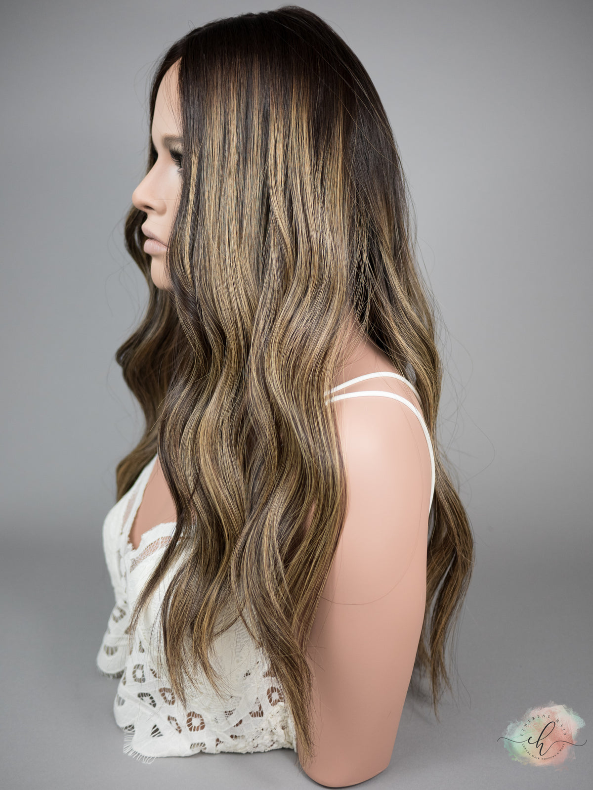 “LARK BALAYAGE" Premium Topper: Silk Top, 9x9, 25"