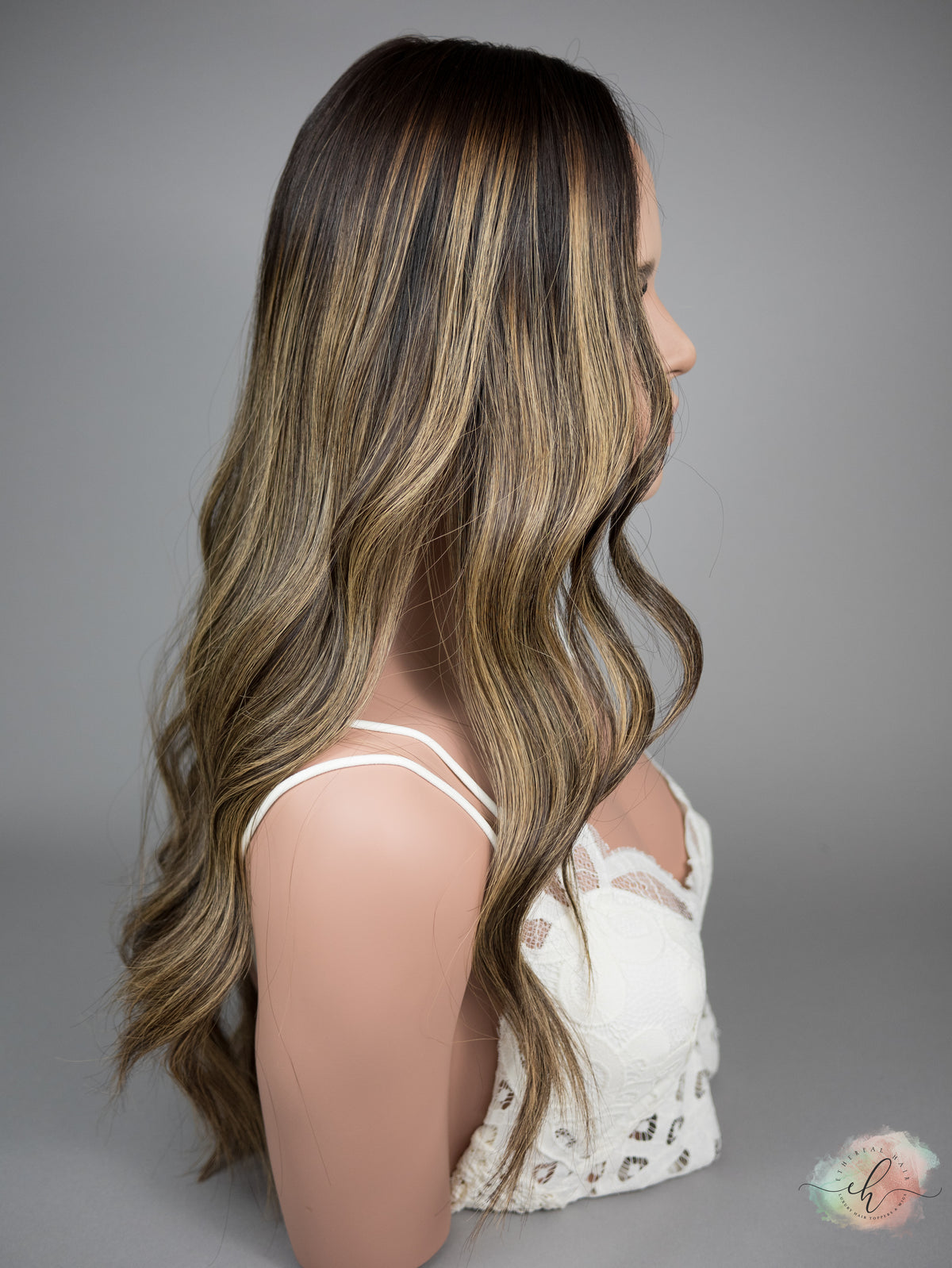 “LARK BALAYAGE" Premium Topper: Silk Top, 9x9, 25"