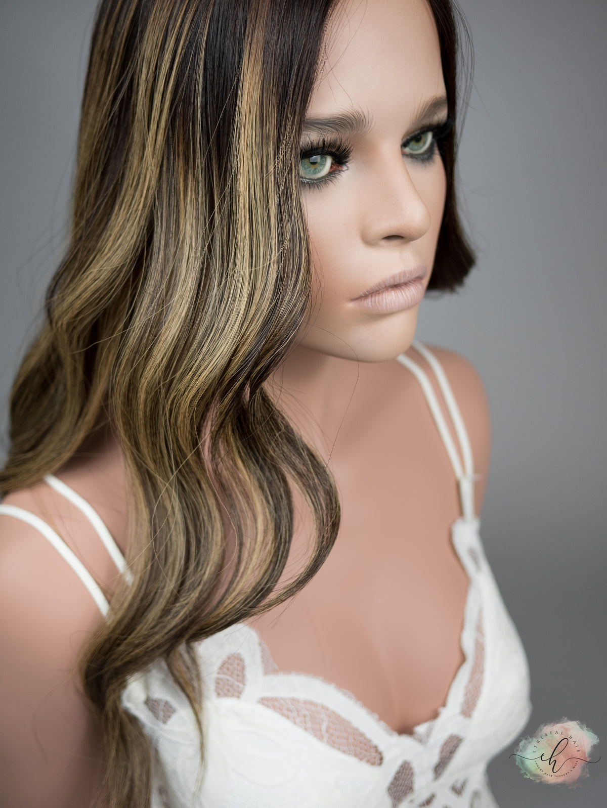 “LARK BALAYAGE" Premium Topper: Silk Top, 9x9, 25"