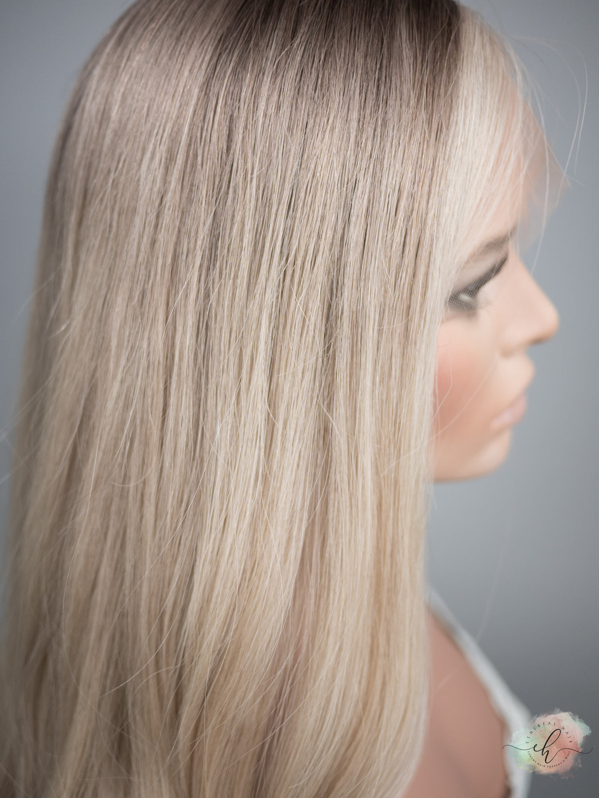 “DOVE" Exquisite Wig: Lace Top, Sz. M, 22"