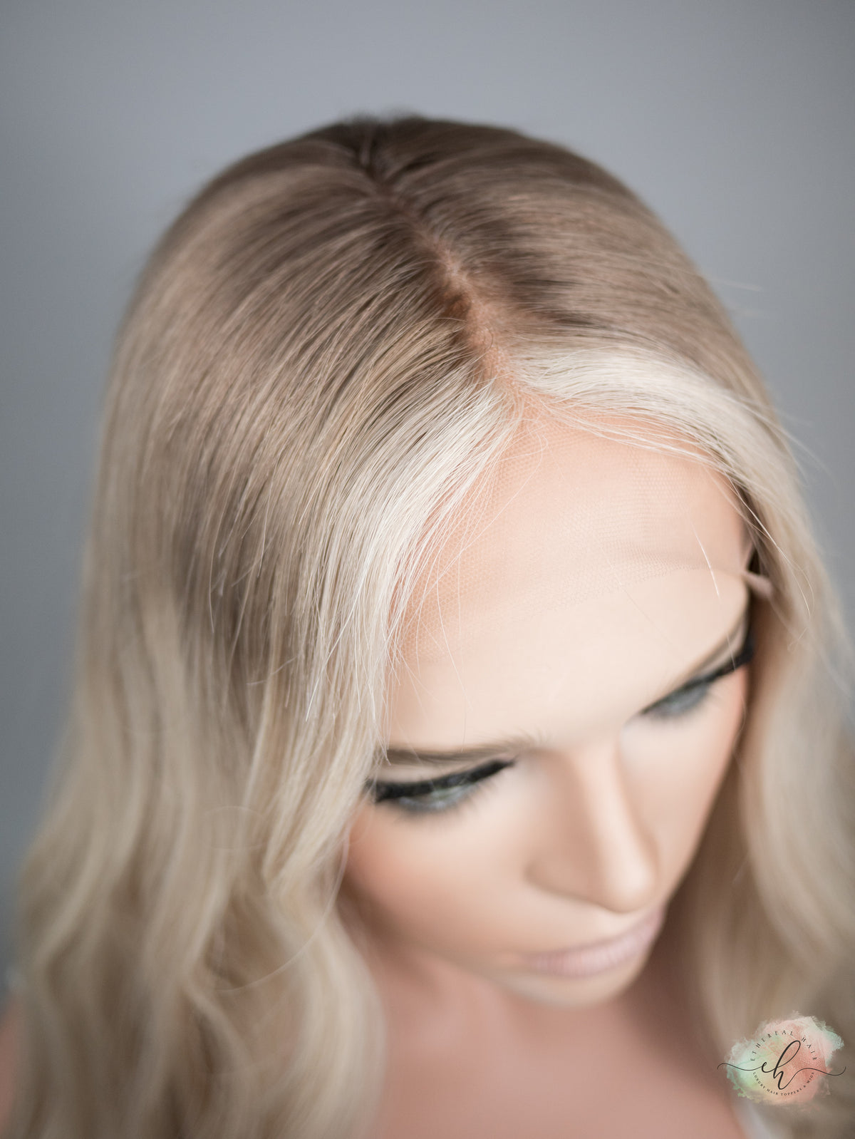 “OPULENCE&quot; Exquisite Wig: Lace Top, Sz. M, 23&quot;