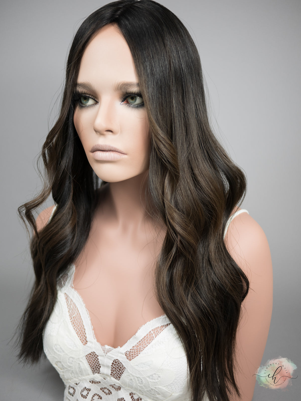 “NIGHTFALL" Exquisite Topper: Silk Top, 8x8, 23"