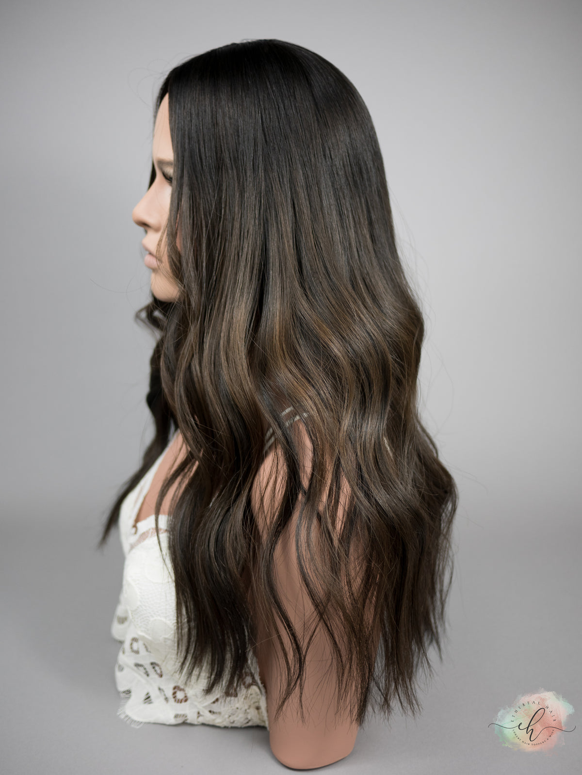 “NIGHTFALL" Exquisite Topper: Silk Top, 8x8, 23"