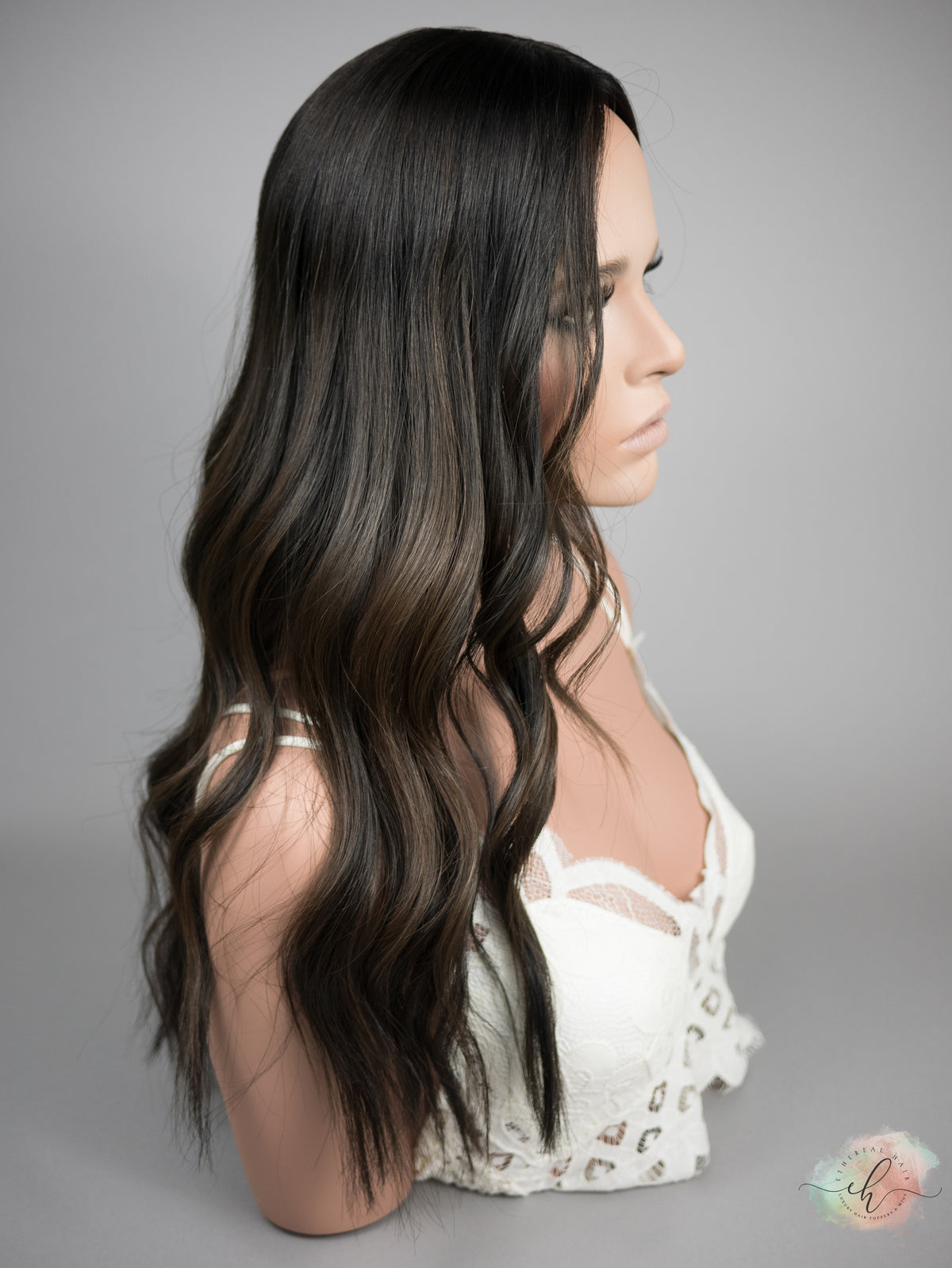 “NIGHTFALL" Exquisite Topper: Silk Top, 8x8, 23"