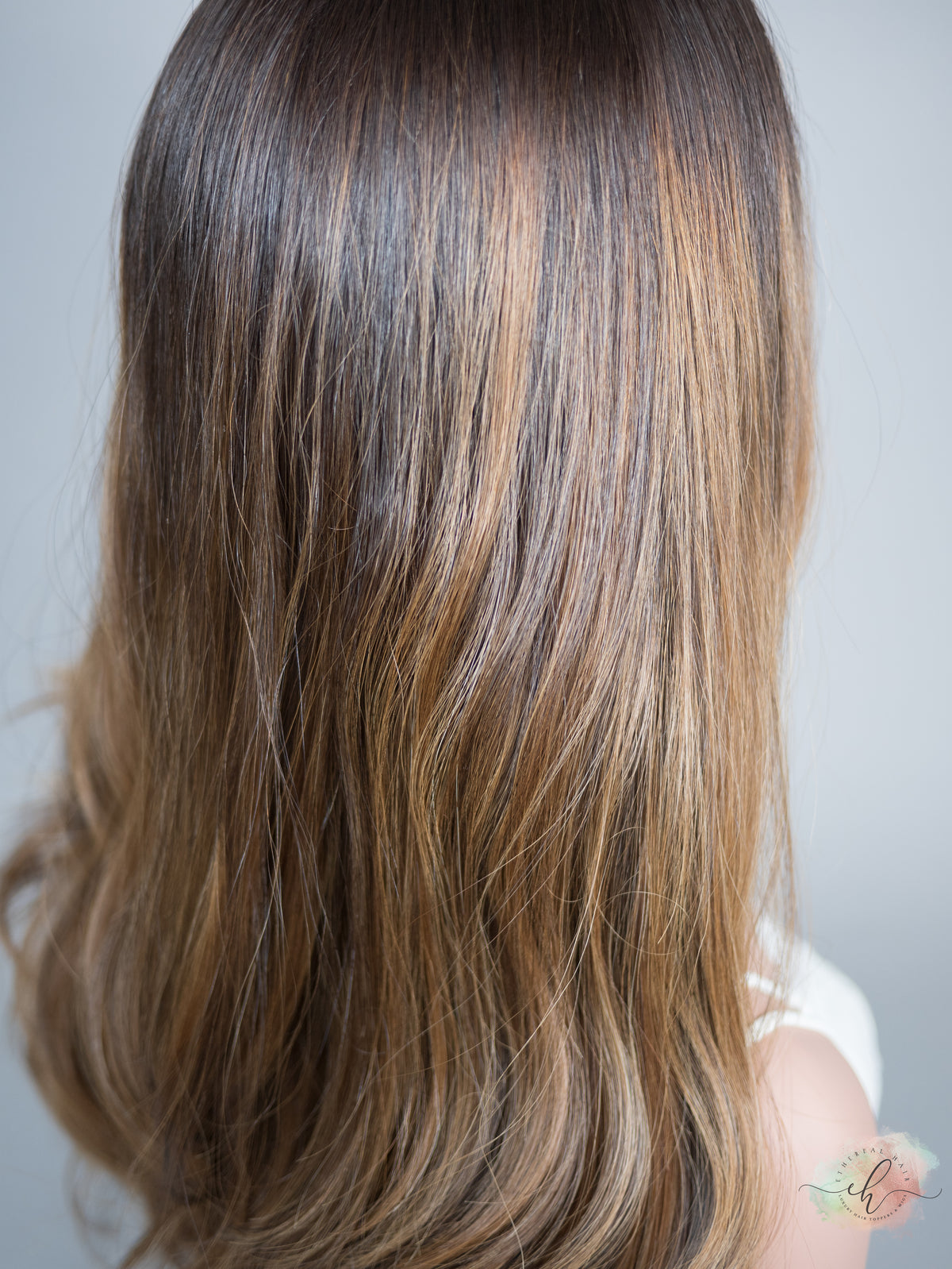 “HAZEL" Premium Wig: Silk Top Lace Front, Sz. M, 25"