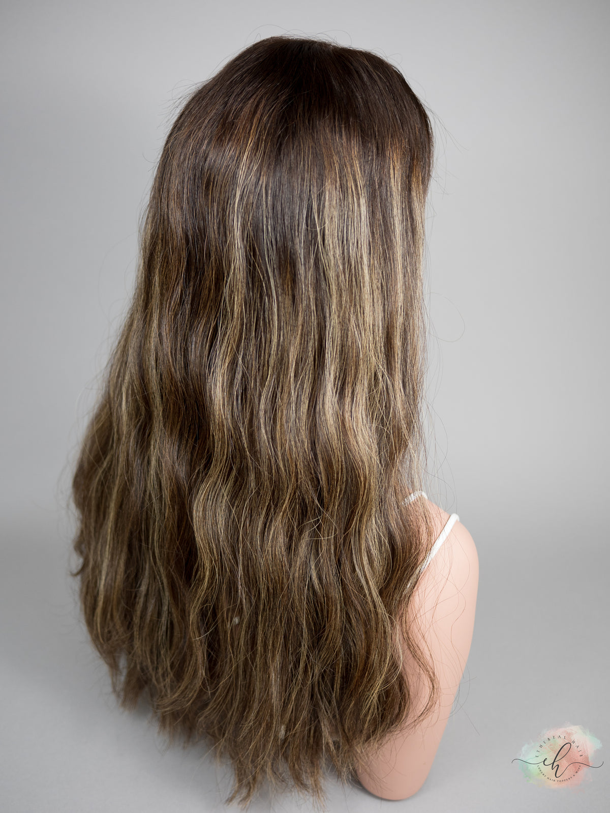 “LUNA BALAYAGE" Premium Topper: Lace Top, 7x8, 23-24", Loose Wave
