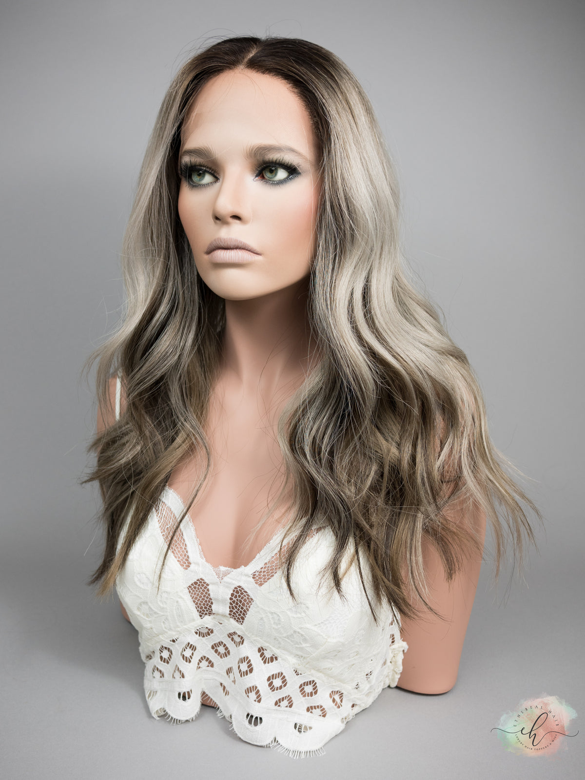 “FOXY" Exquisite Wig: Lace Top, Sz. M, 22"
