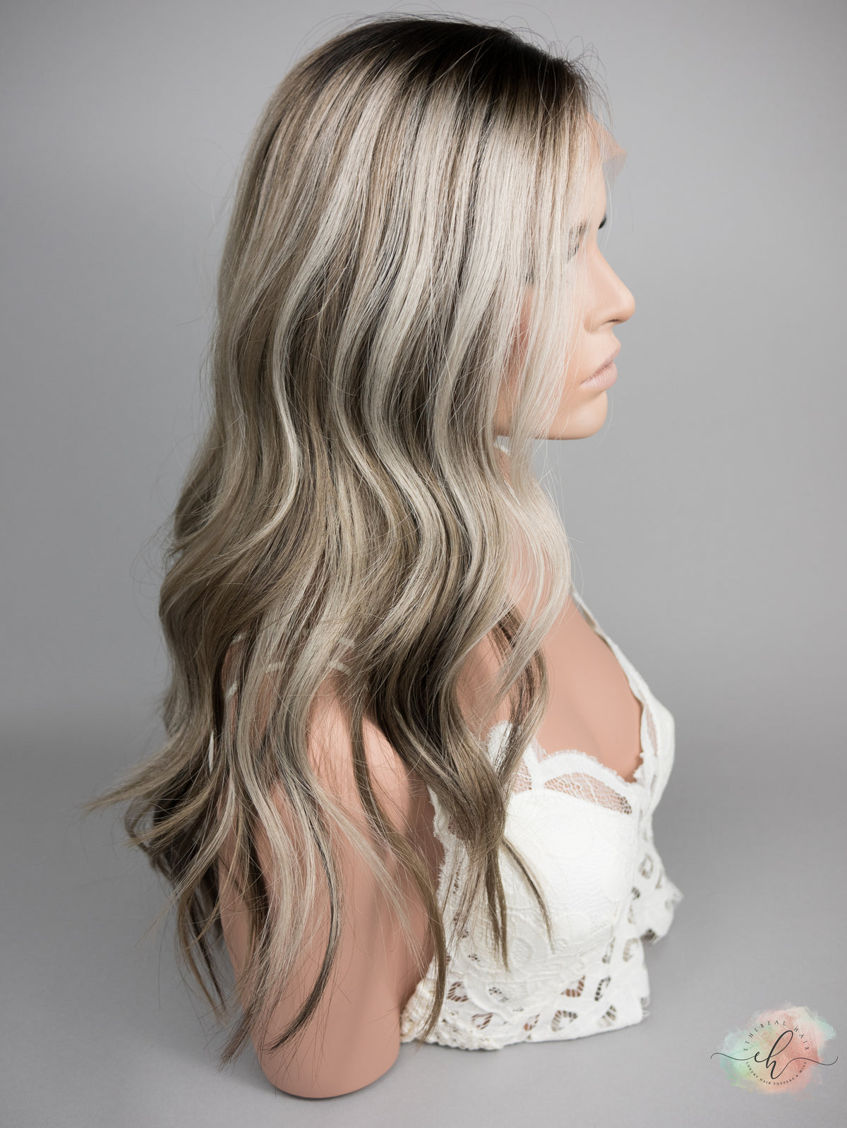“FOXY" Exquisite Wig: Lace Top, Sz. M, 22"