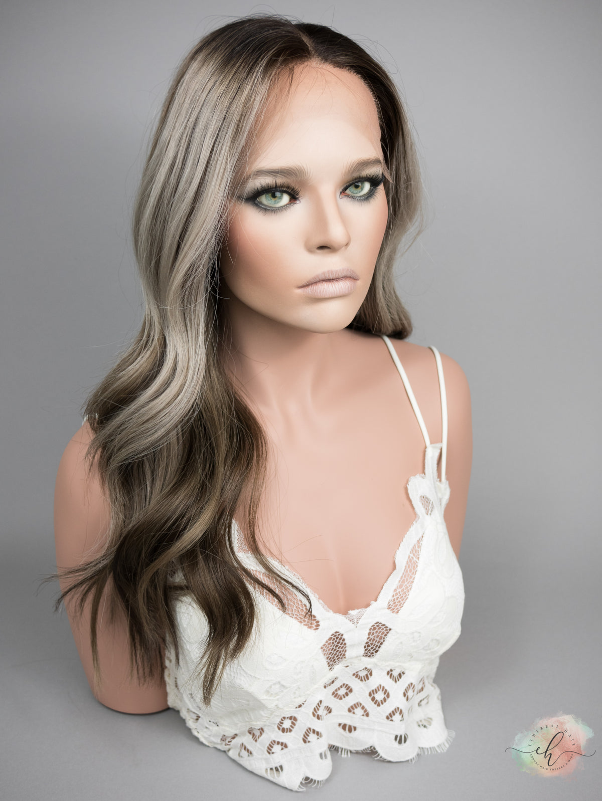“FOXY" Exquisite Wig: Lace Top, Sz. M, 22"