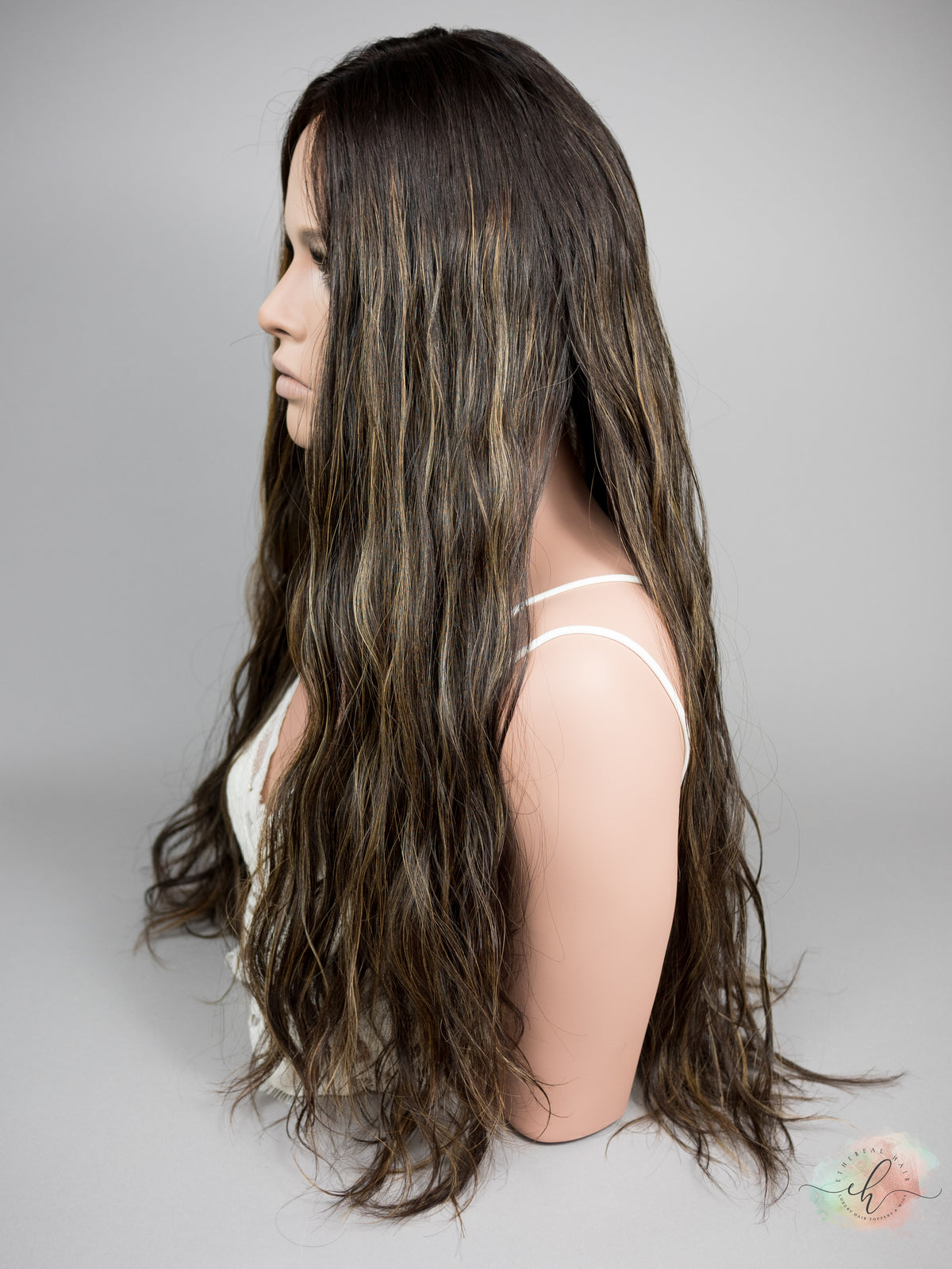 “PEPPA" Premium Topper: Silk Top, 9x9, 28", Wavy