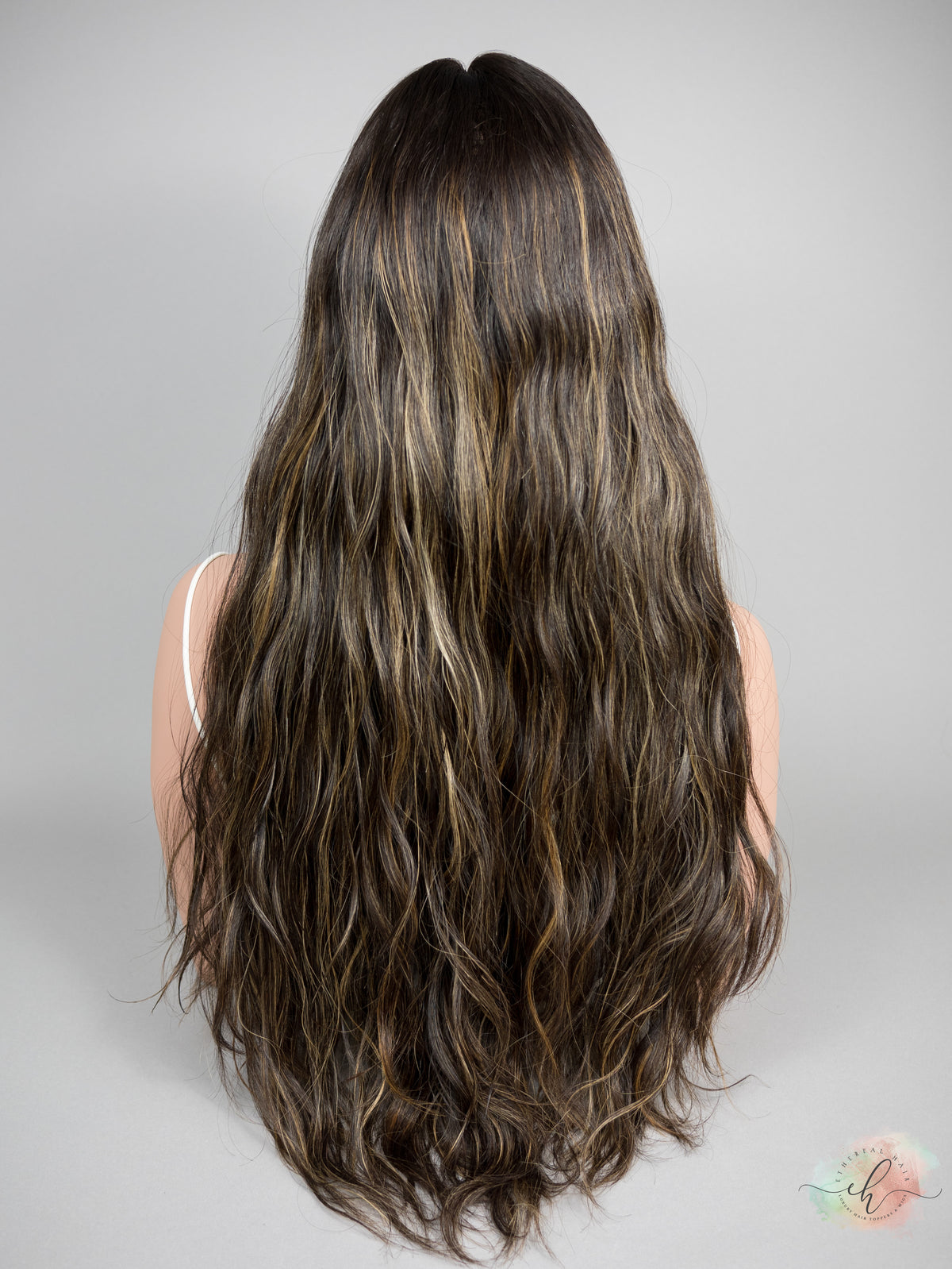 “PEPPA" Premium Topper: Silk Top, 9x9, 28", Wavy