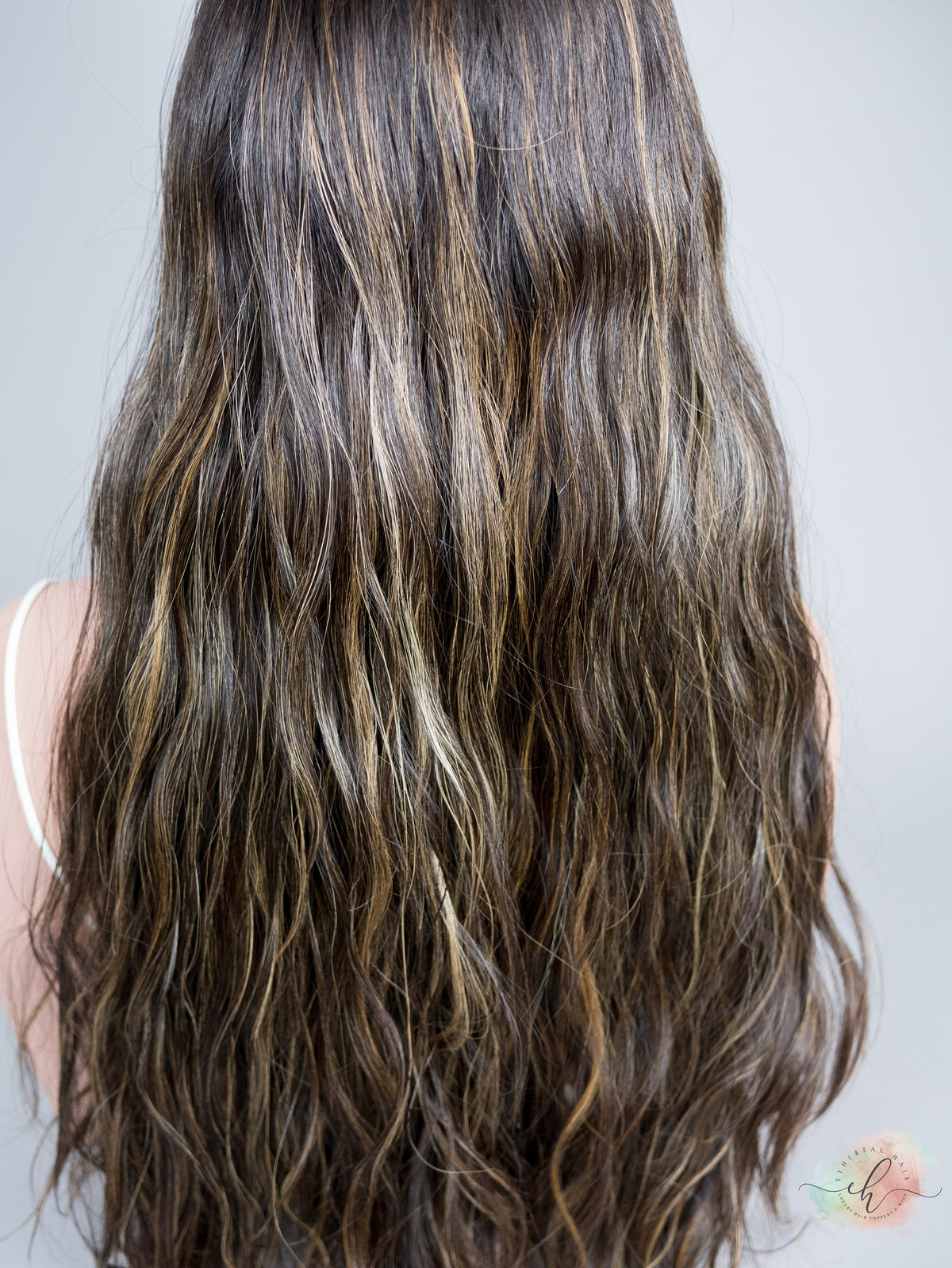 “PEPPA" Premium Topper: Silk Top, 9x9, 28", Wavy