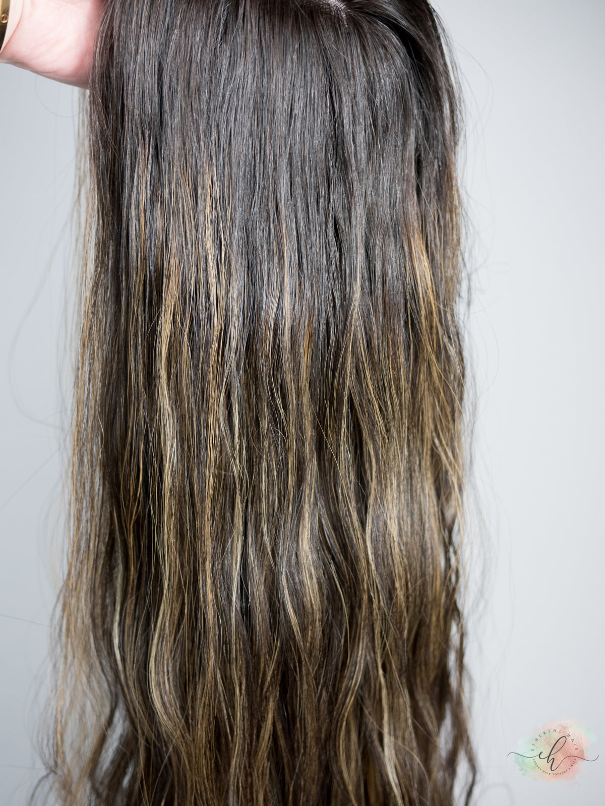 “PEPPA" Premium Topper: Silk Top, 9x9, 28", Wavy