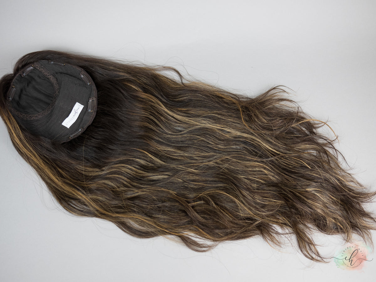 “PEPPA" Premium Topper: Silk Top, 9x9, 28", Wavy