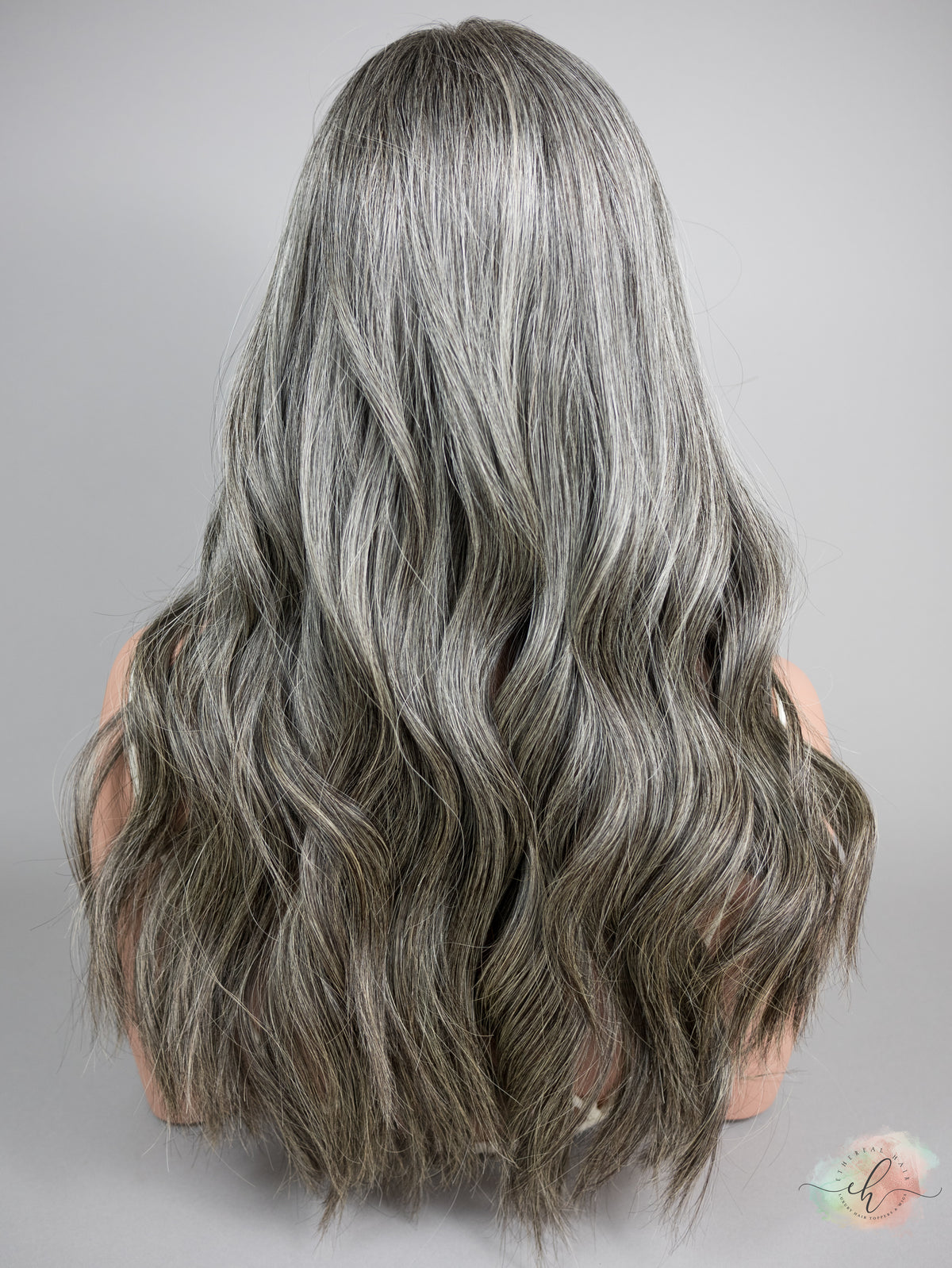 “CLOVE" Exquisite Wig: Silk Top, Sz. M, 24-25"