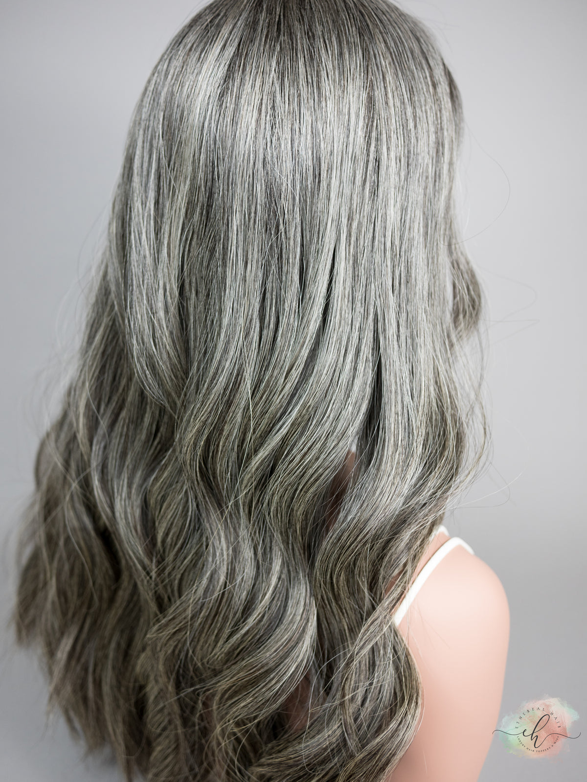 “CLOVE" Exquisite Wig: Silk Top, Sz. M, 24-25"