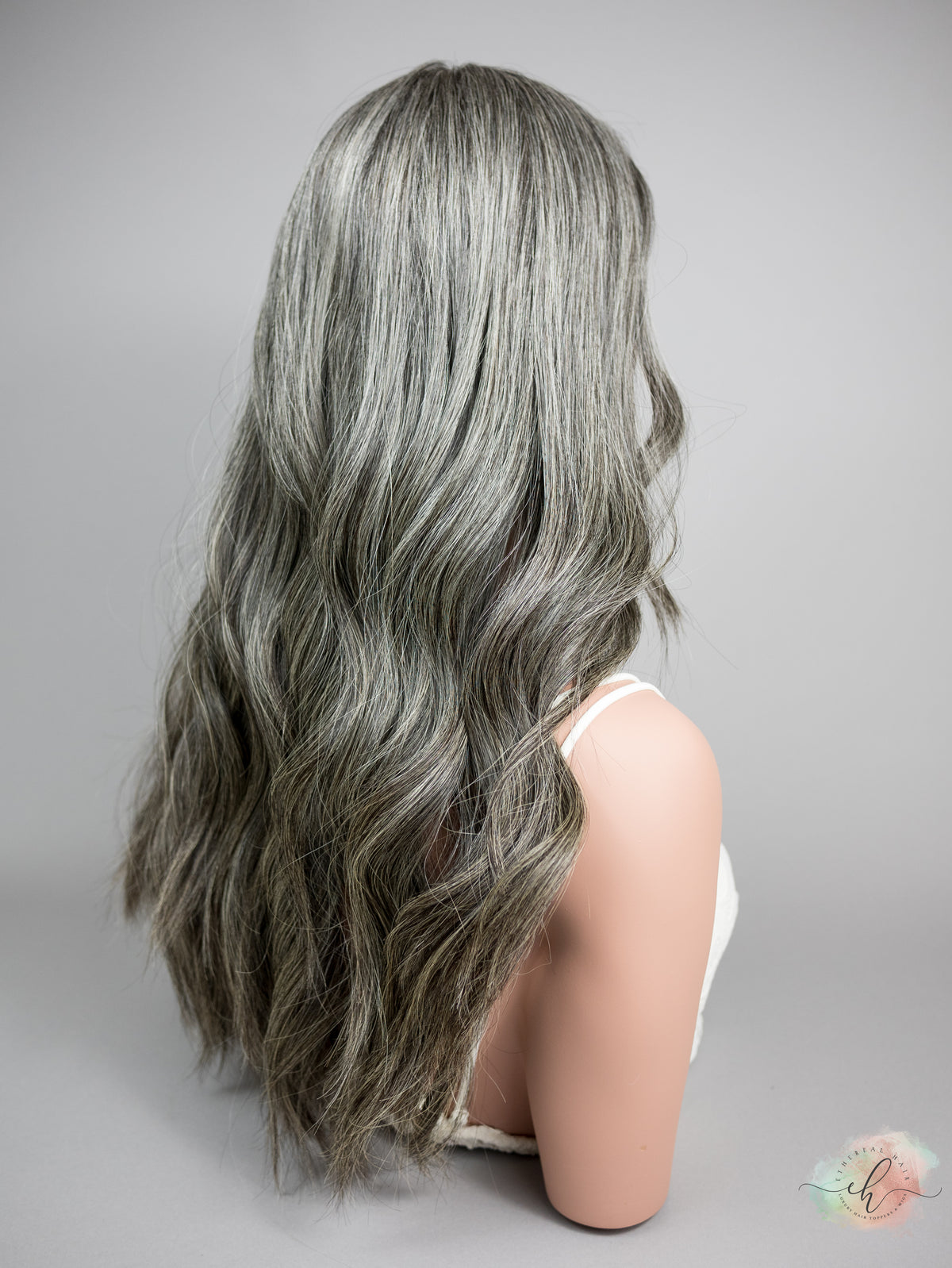 “CLOVE" Exquisite Wig: Silk Top, Sz. M, 24-25"