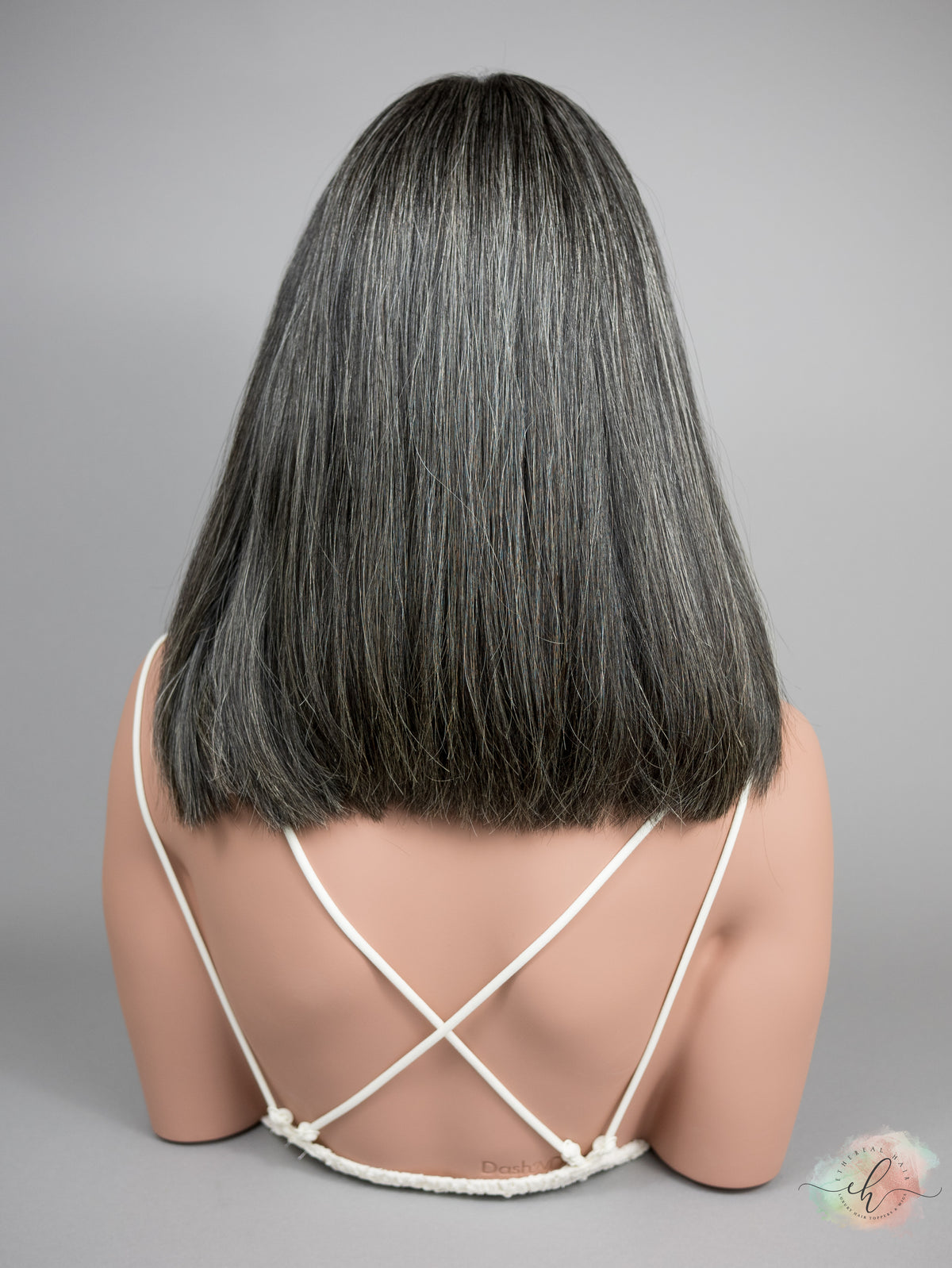 “DELLA" Exquisite Wig: Silk Top, Sz. M, LOB, 15-16"