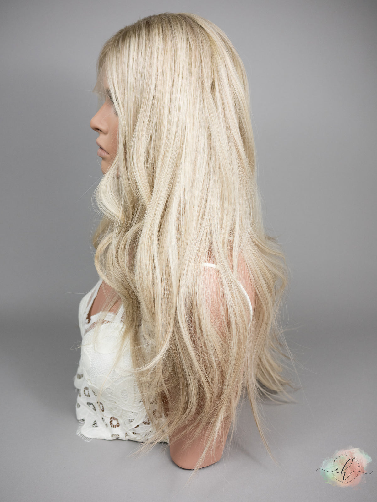 “BIANCA" Premium Wig: Lace Top, Sz. M, 26"
