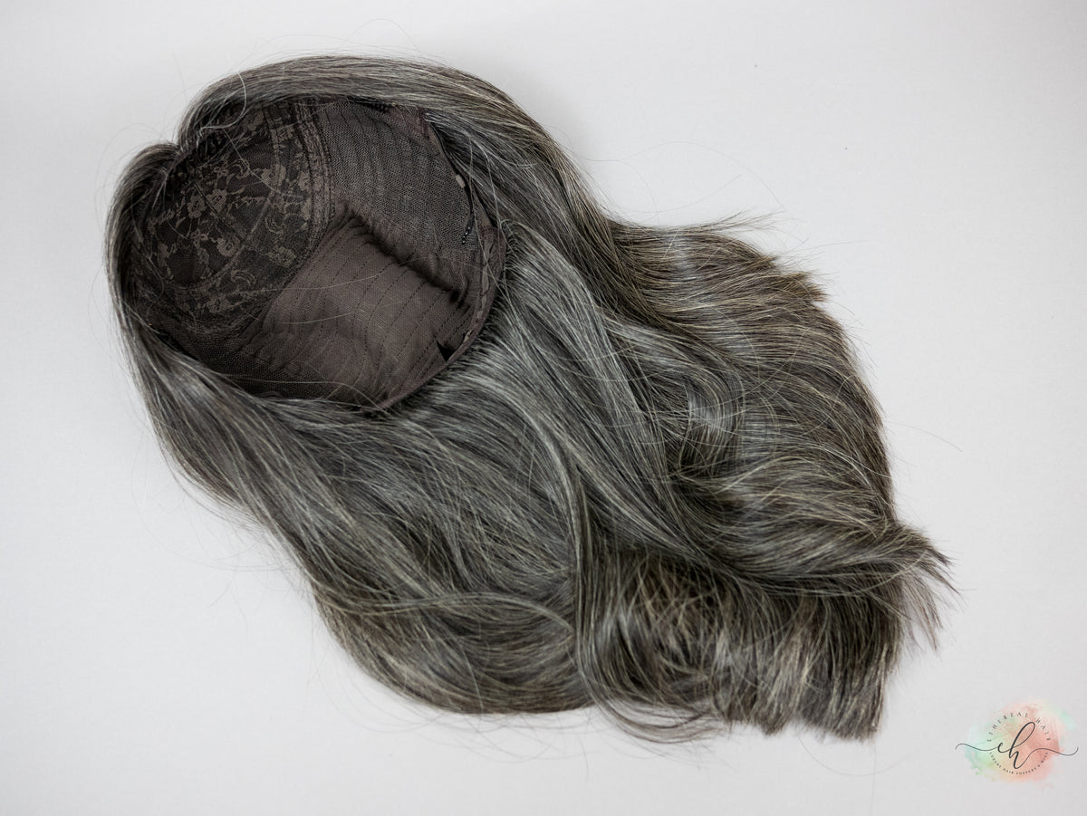 “DELLA" Exquisite Wig: Silk Top, Sz. M, 19-20"