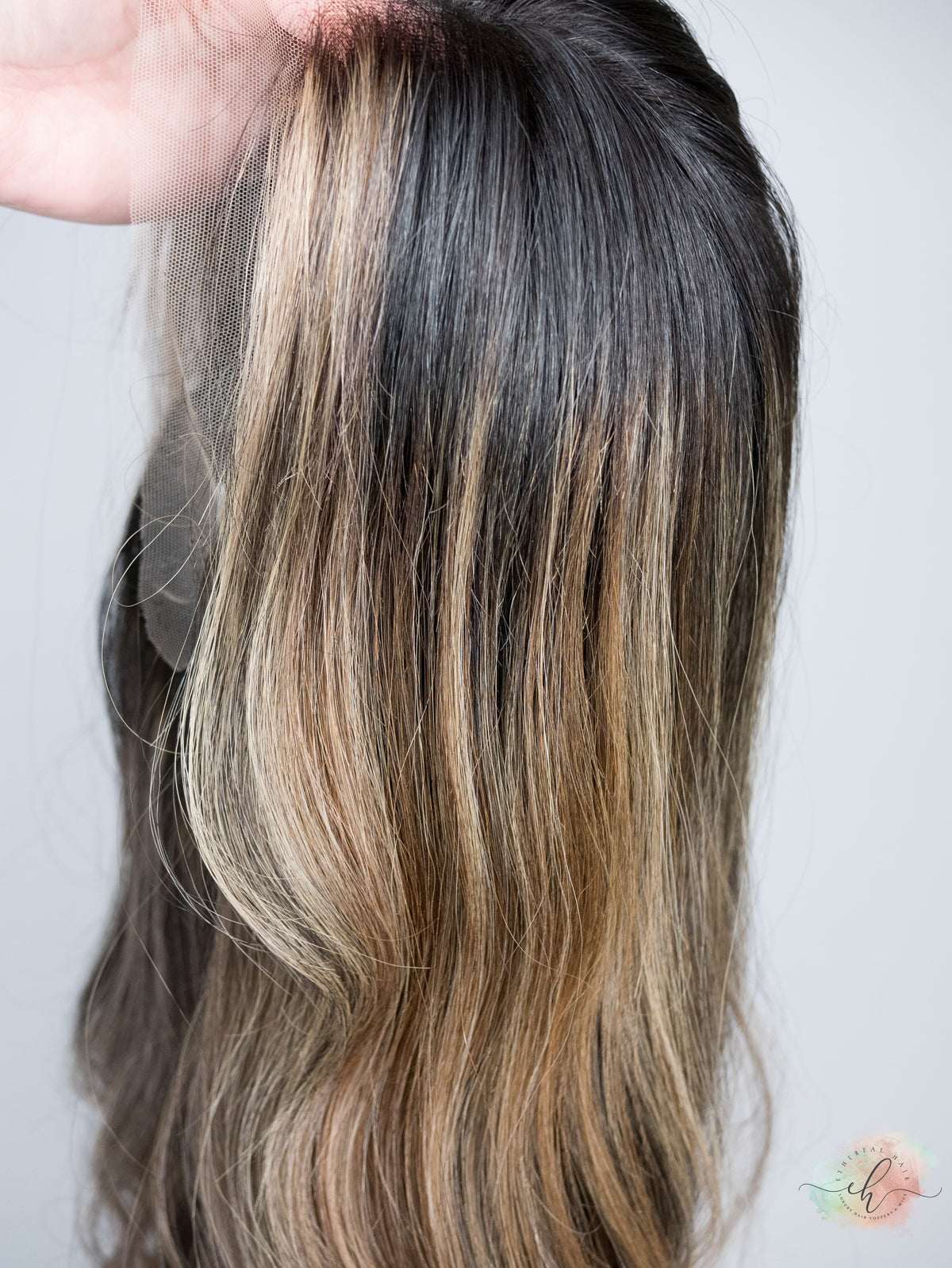 “WHEN IN ROME&quot; Exquisite Wig: Lace Top, Sz. M, 23&quot;