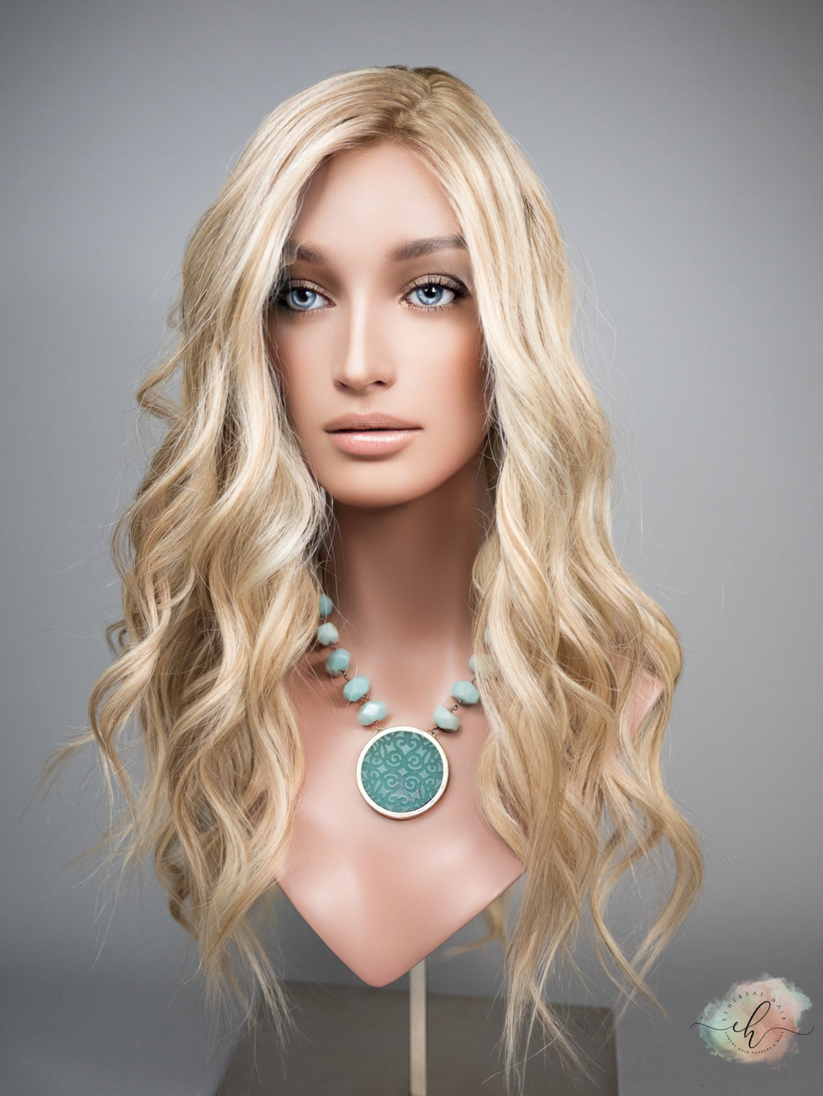 “EVA" Premium Wig: Silk Top Lace Front, Sz. L, 26"