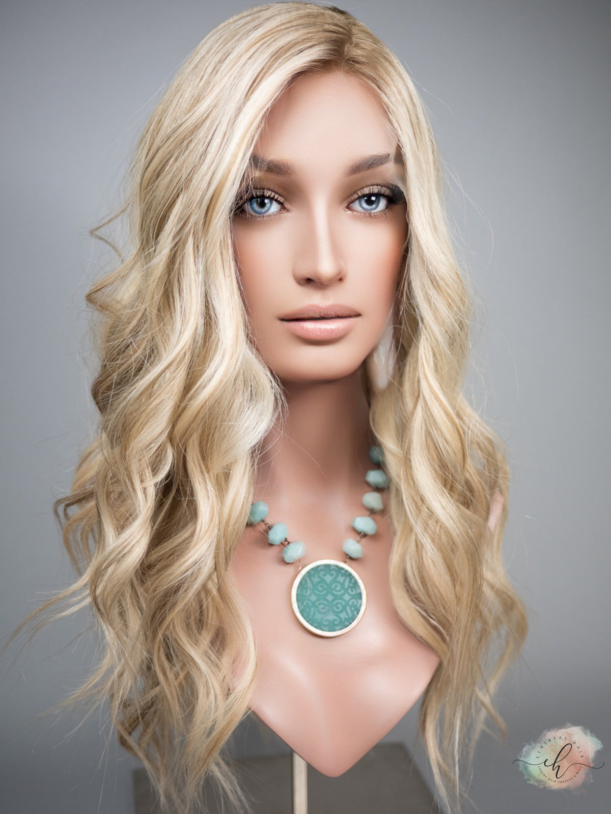 “EVA" Premium Wig: Silk Top Lace Front, Sz. L, 26"