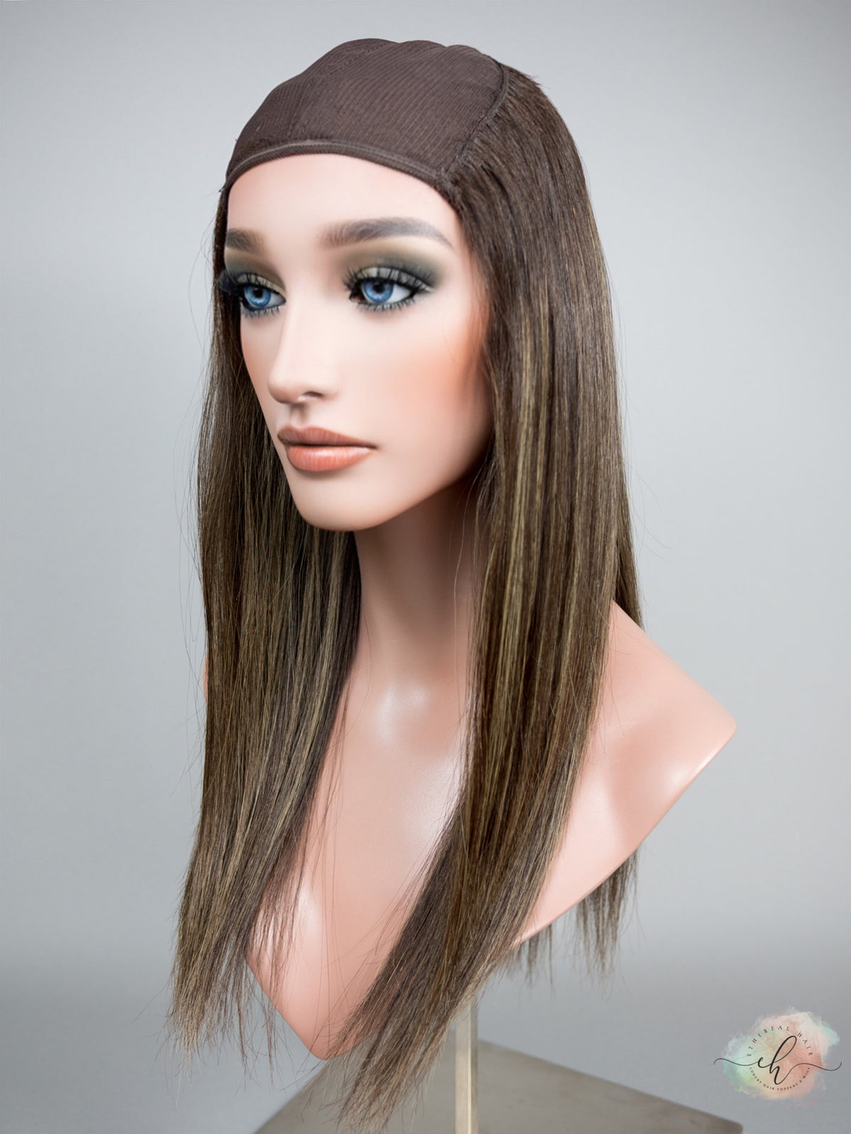 “SERAPHINA&quot; Premium HAT FALL Wig: Sz. M, 23&quot;