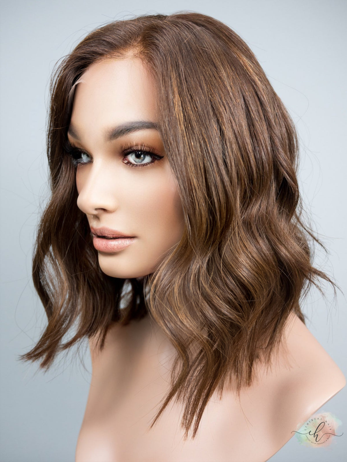 FALL SALE “AURORA" Premium Wig: Lace Top, Sz. M/L, LOB CUT 12-14"