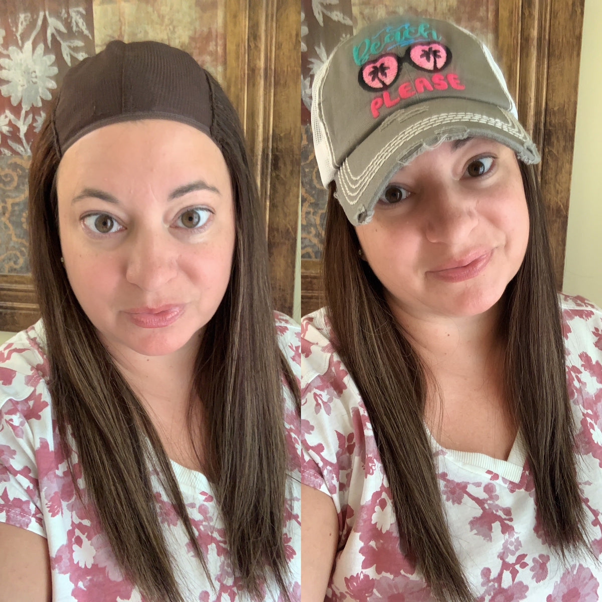 “SERAPHINA&quot; Premium HAT FALL Wig: Sz. M, 23&quot;