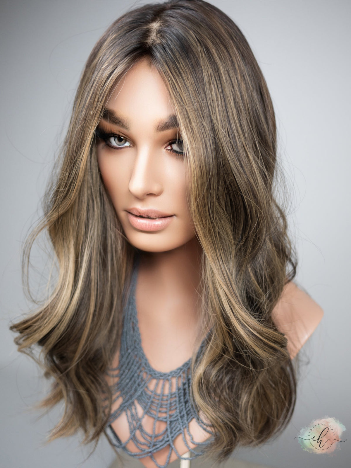 FINAL SALE “START SOMEWHERE" Exquisite Wig: Silk Top, Sz. M, 22"