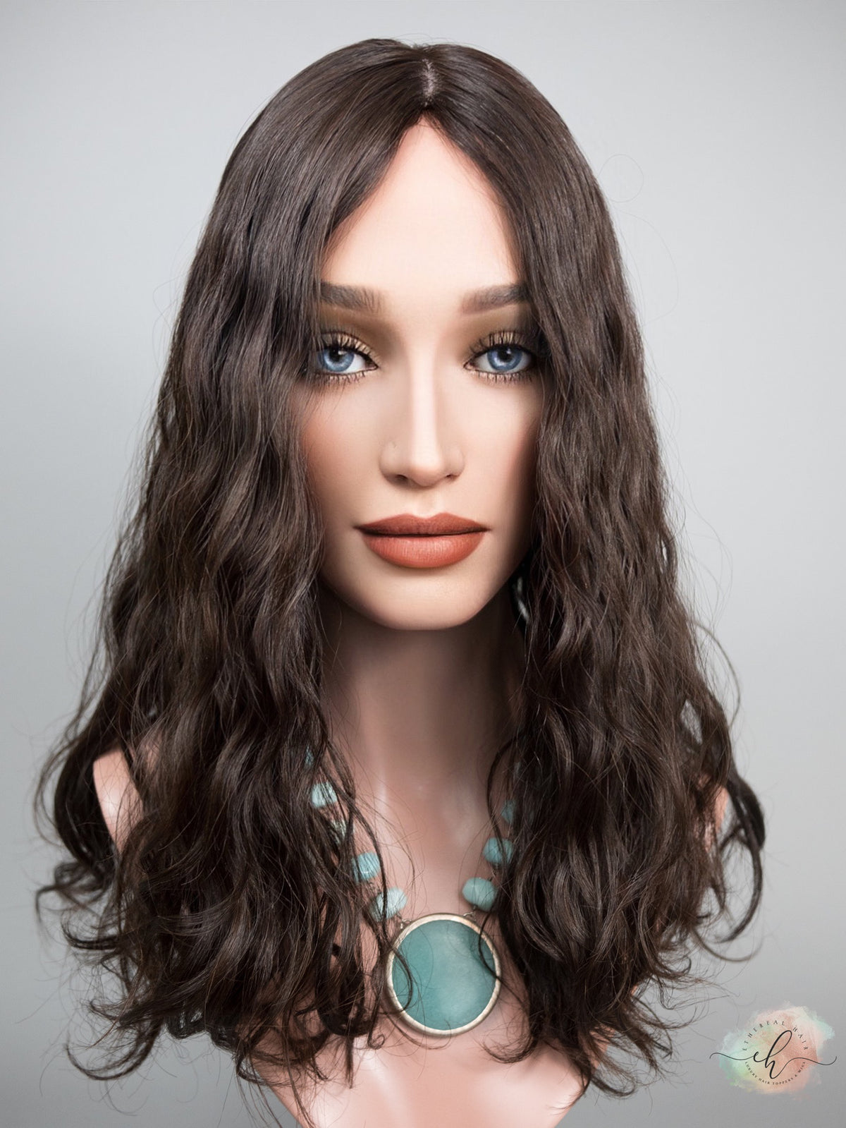 &quot;LUNA&quot; Premium Topper: Silk Top, 9x9, 18-20&quot;, Curly