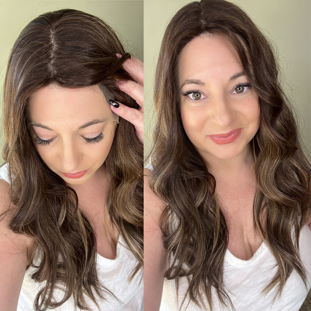 “DEIDRA" Premium Wig: Silk Top Lace Front, Sz. M/L, 26"