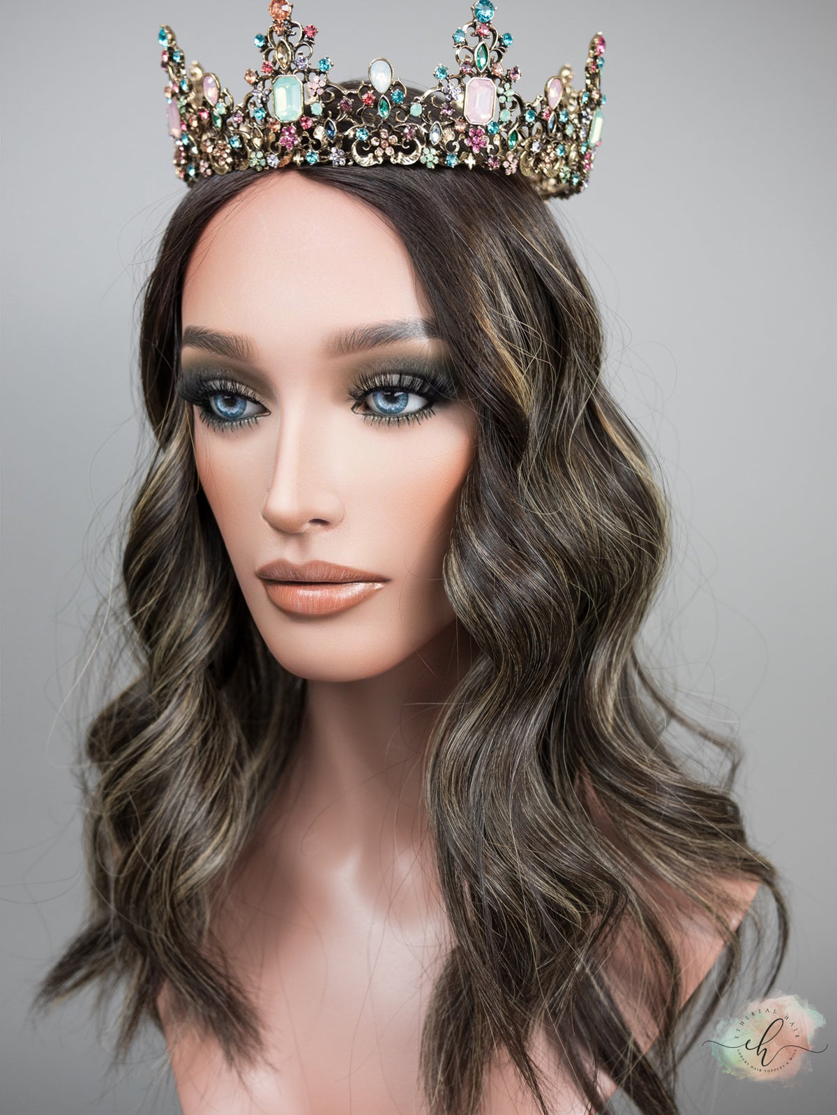 &quot;LUNA BALAYAGE&quot; Premium Topper: Silk Top, 9x9, 19-20&quot;