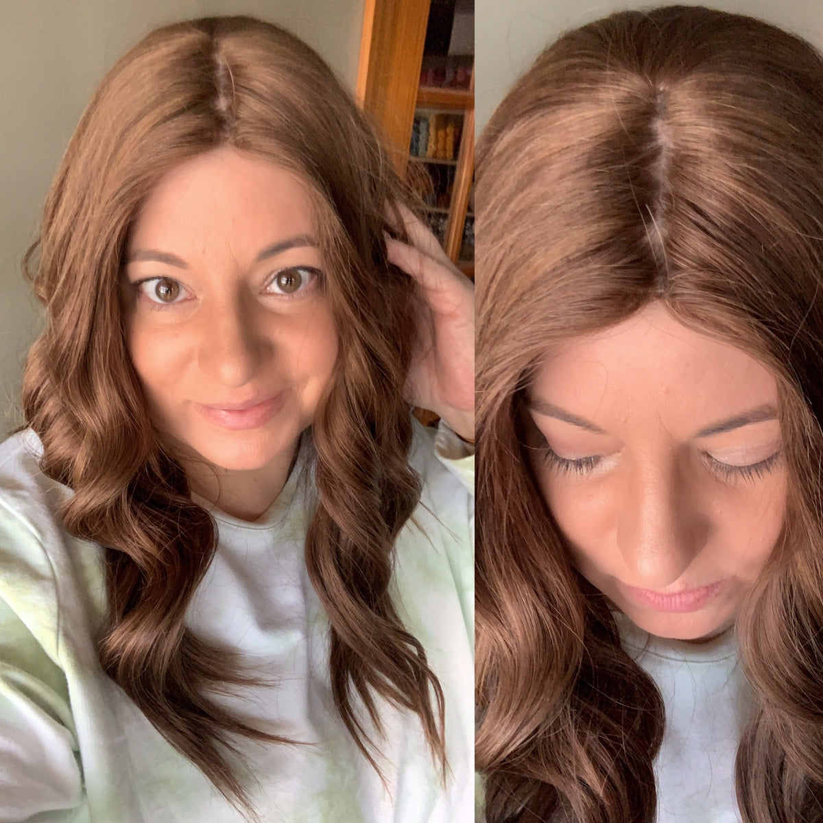 &quot;ELISE&quot; Premium Topper: Silk Top, 8x8, 19-21&quot;, MACHINE SILK TOP