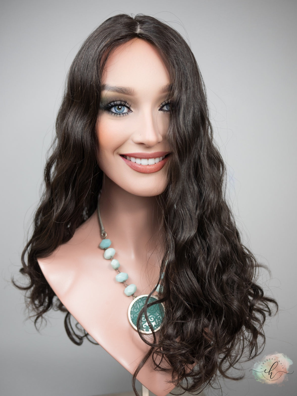FALL SALE "LARK" Premium Topper: Silk Top, 9x9, 21-22", Curly