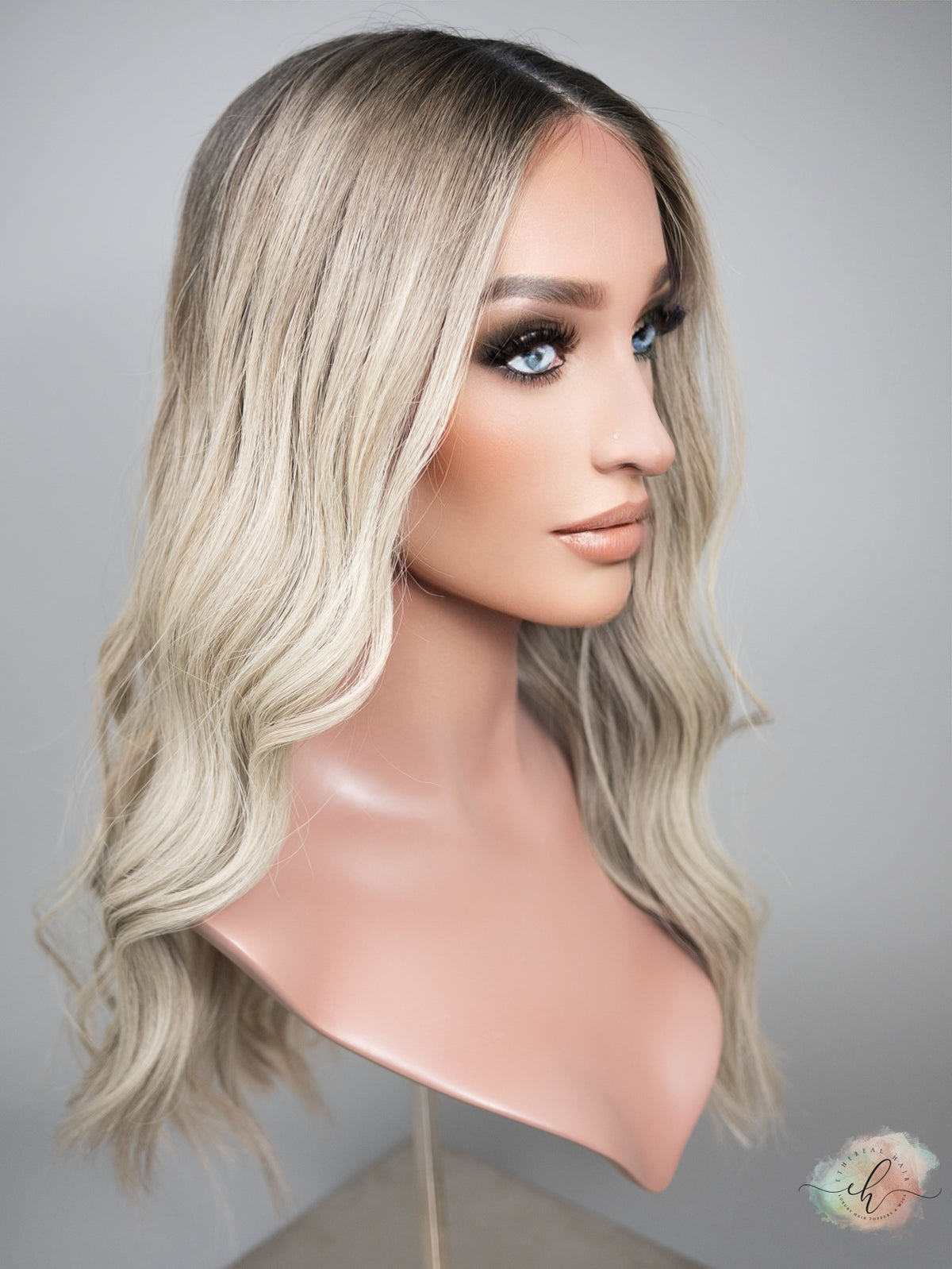 SAMPLE SALE “WILD HORSES" Exquisite Wig: Lace Top, Sz. M, 21-22"