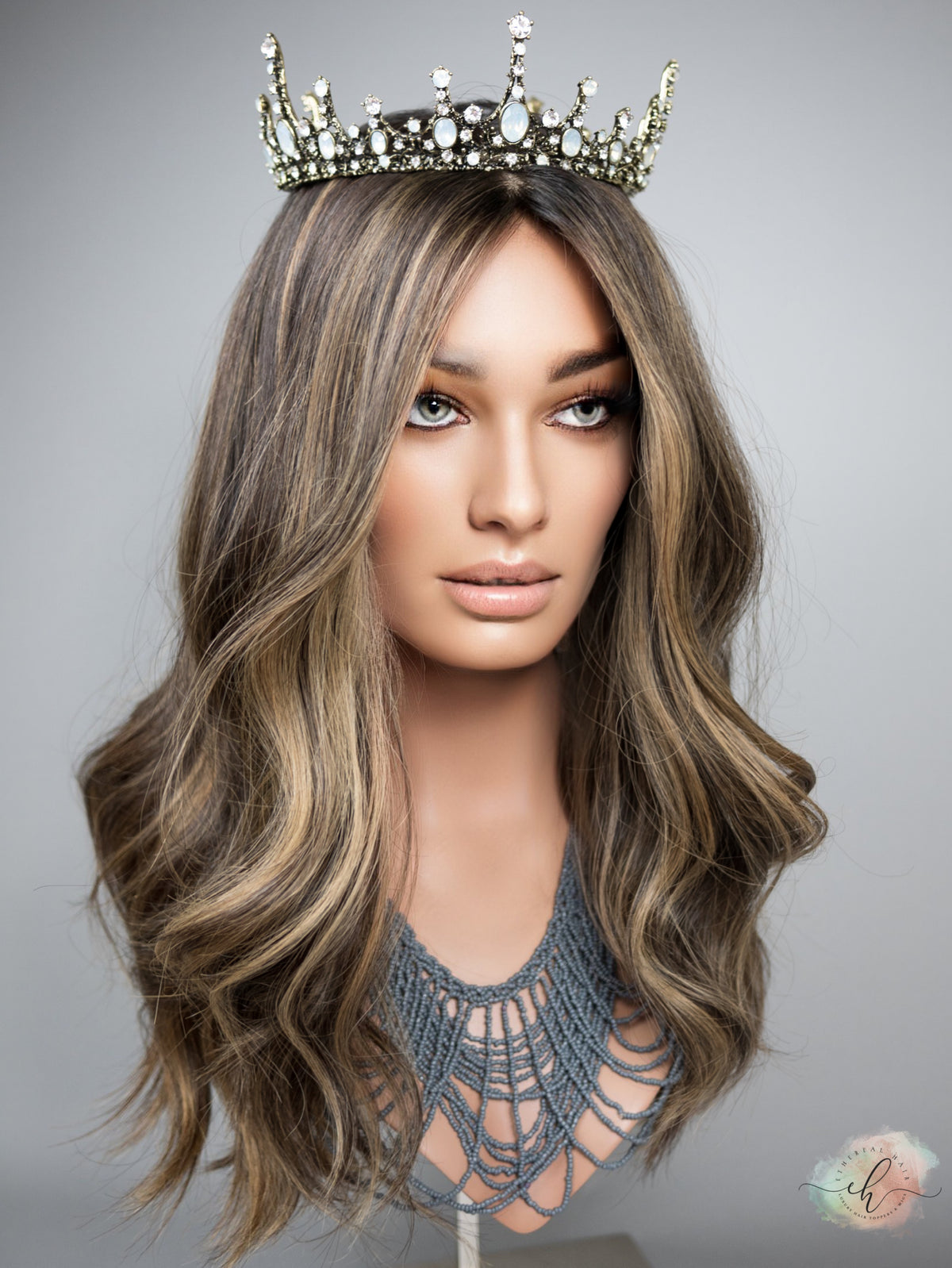 FINAL SALE “START SOMEWHERE" Exquisite Wig: Silk Top, Sz. M, 22"