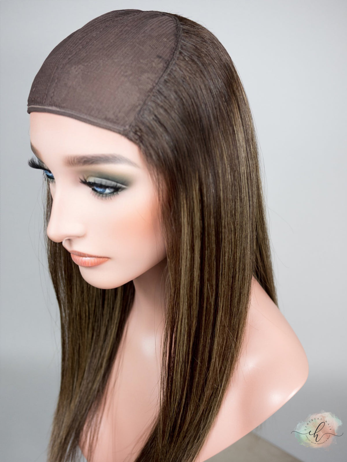 “SERAPHINA&quot; Premium HAT FALL Wig: Sz. M, 23&quot;