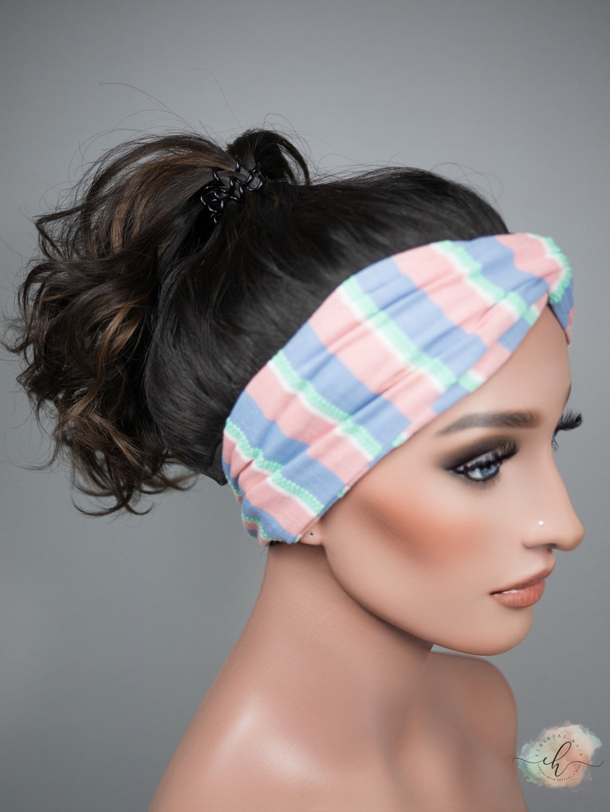 FALL SALE “LARK BALAYAGE" Premium Pony Wig: Sz. L, 21", Curly