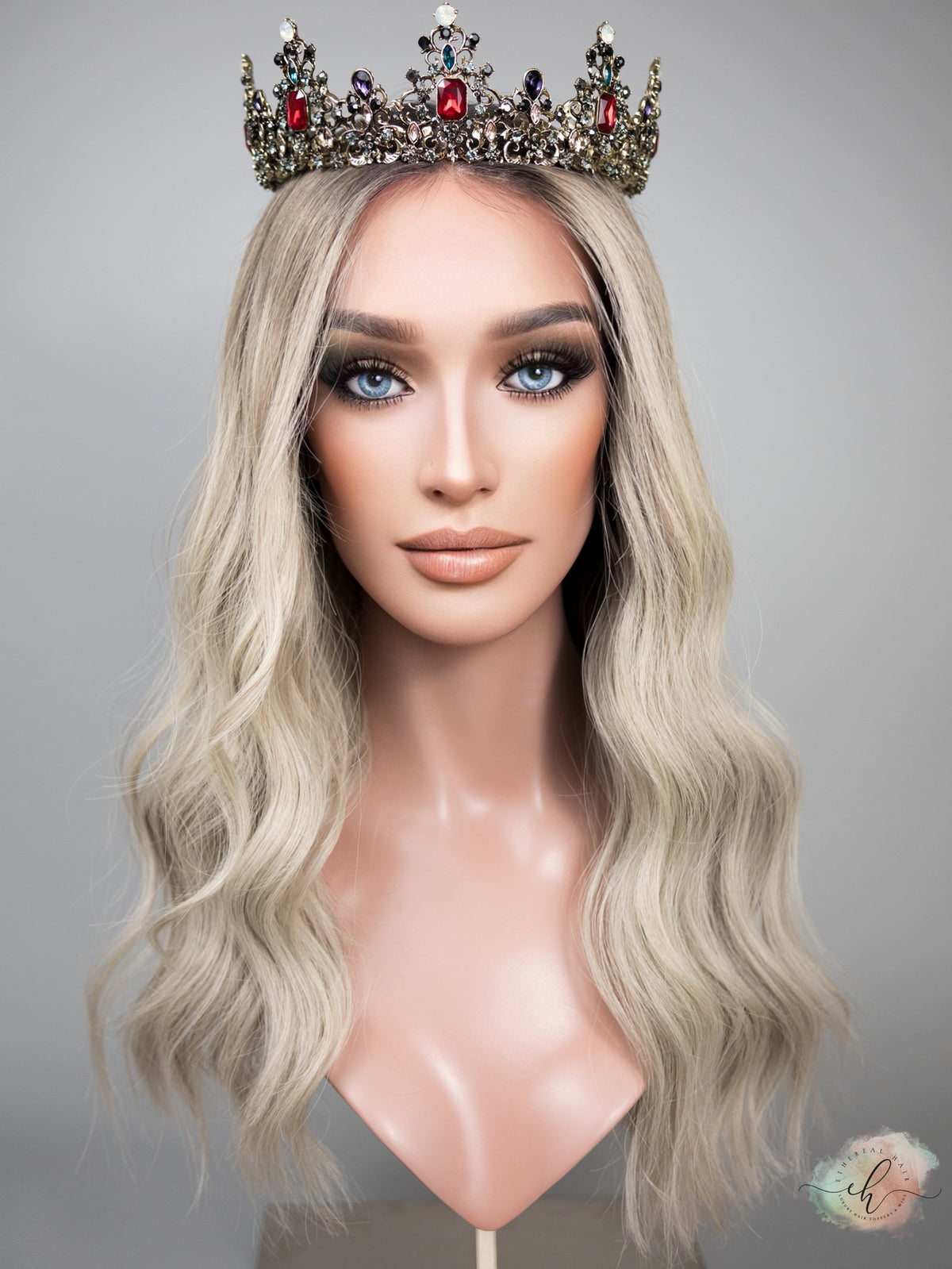 SAMPLE SALE “WILD HORSES" Exquisite Wig: Lace Top, Sz. M, 21-22"