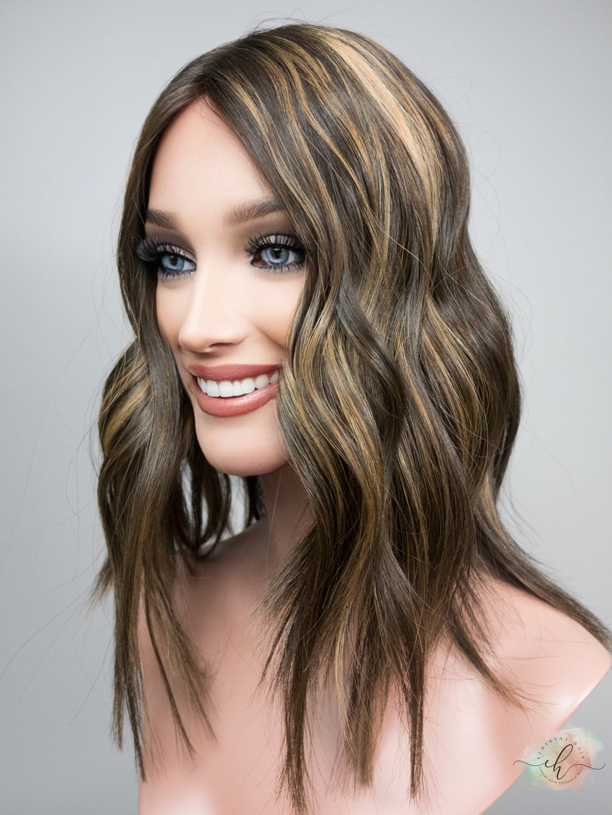 SUMMER SALE “LARK HIGHLIGHT" Premium Topper: Silk Top, 8x8, 14-16"